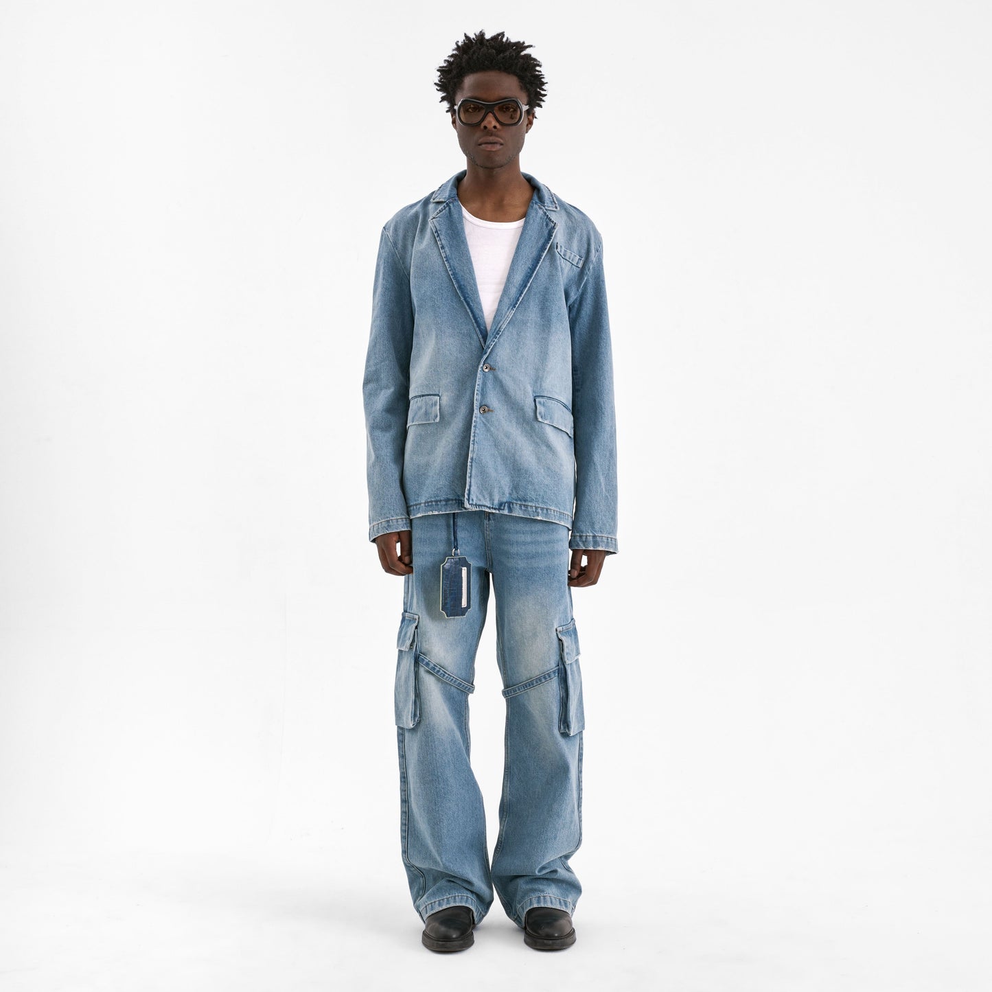 Denim Blazer | Light Blue Denim