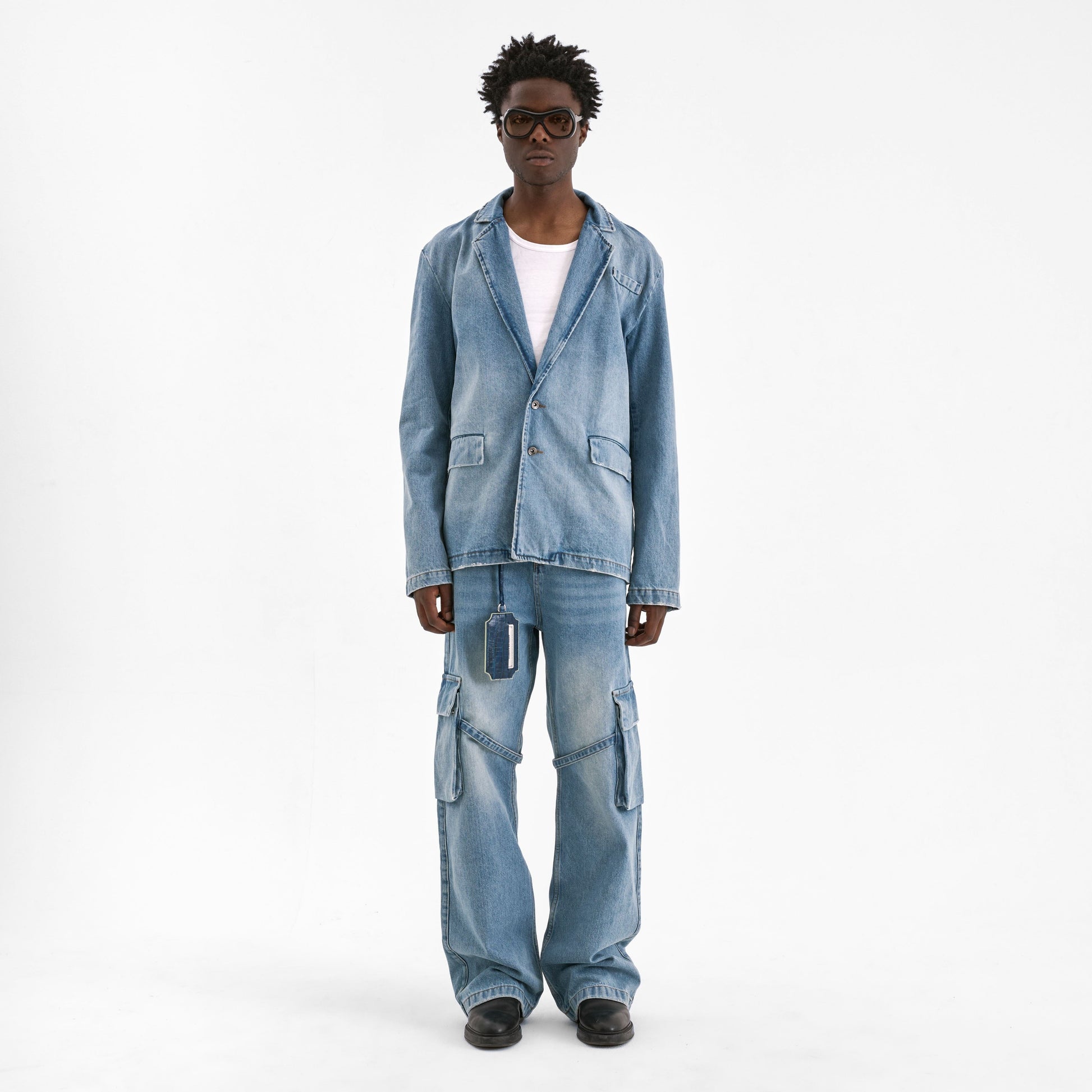 Denim Blazer | Light Blue Denim