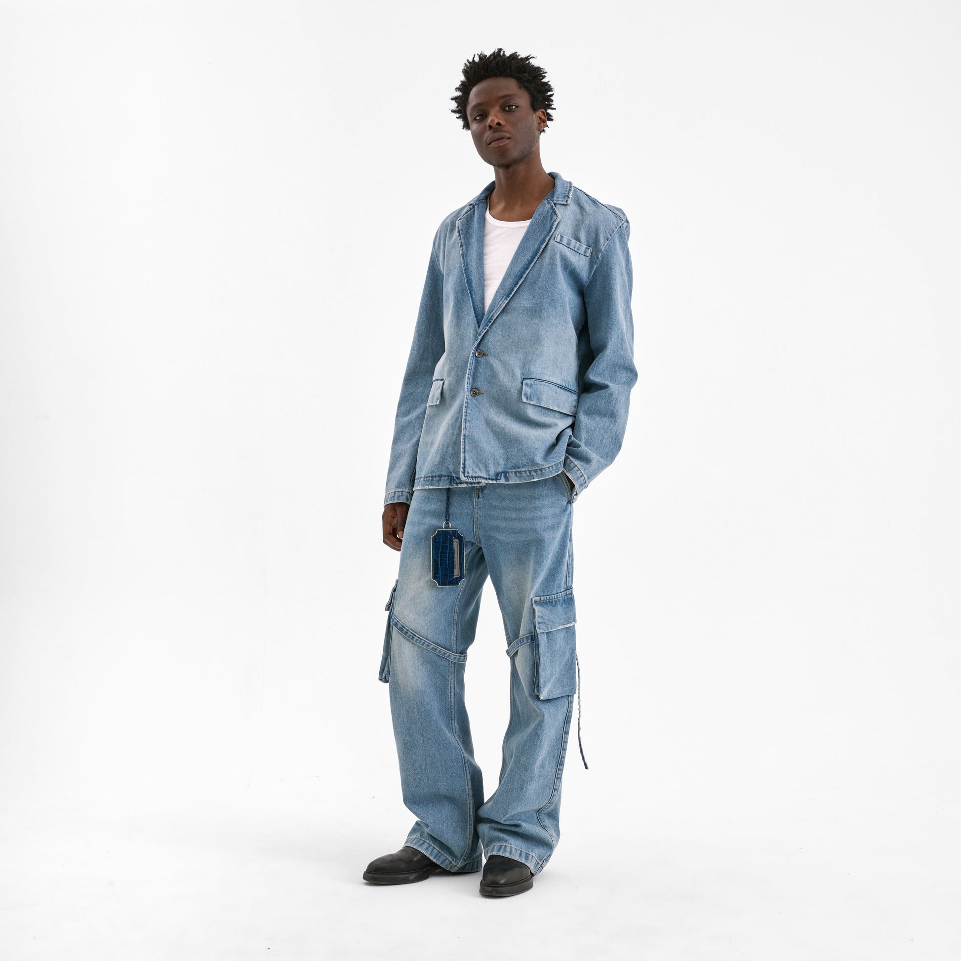 Denim Blazer | Light Blue Denim