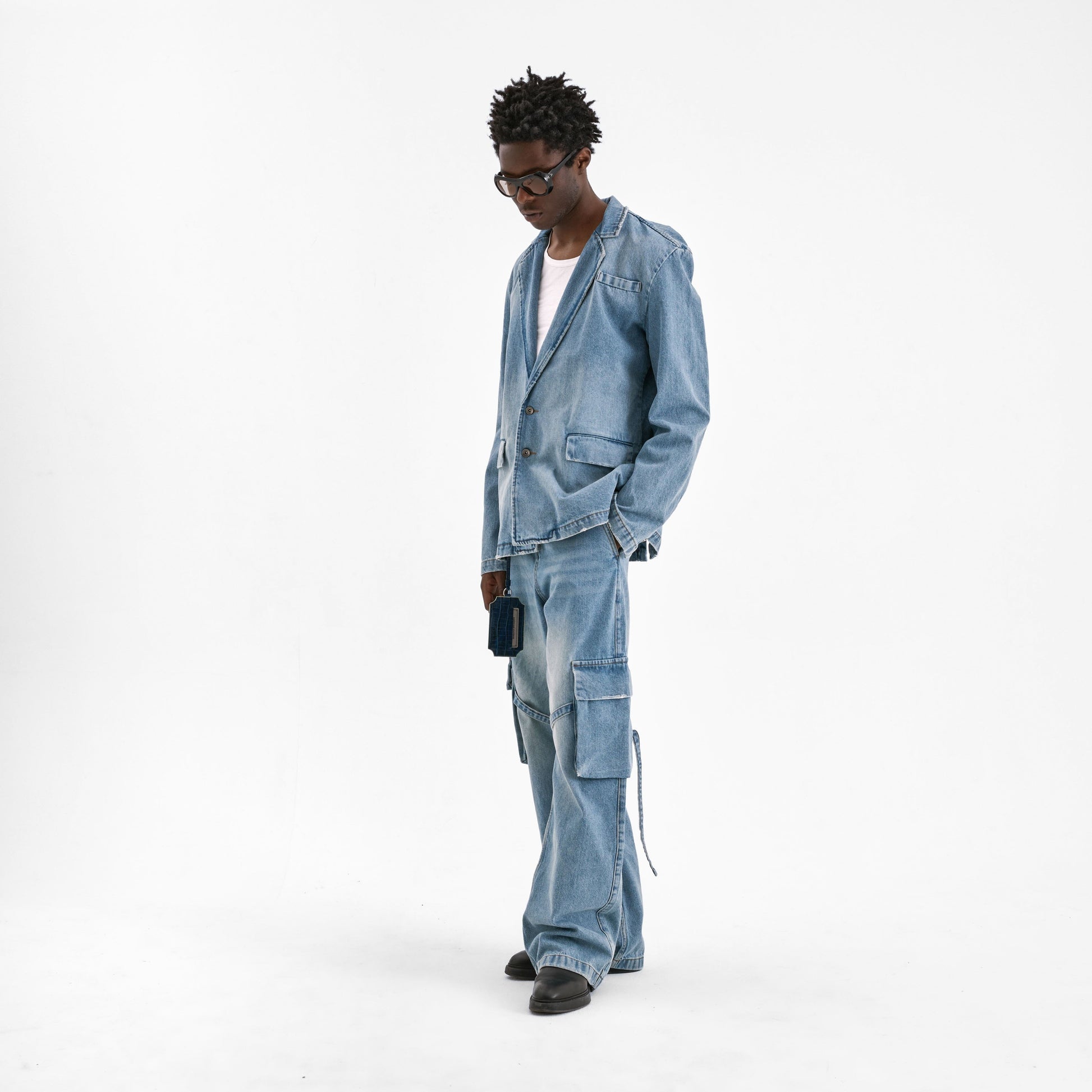 Denim Blazer | Light Blue Denim