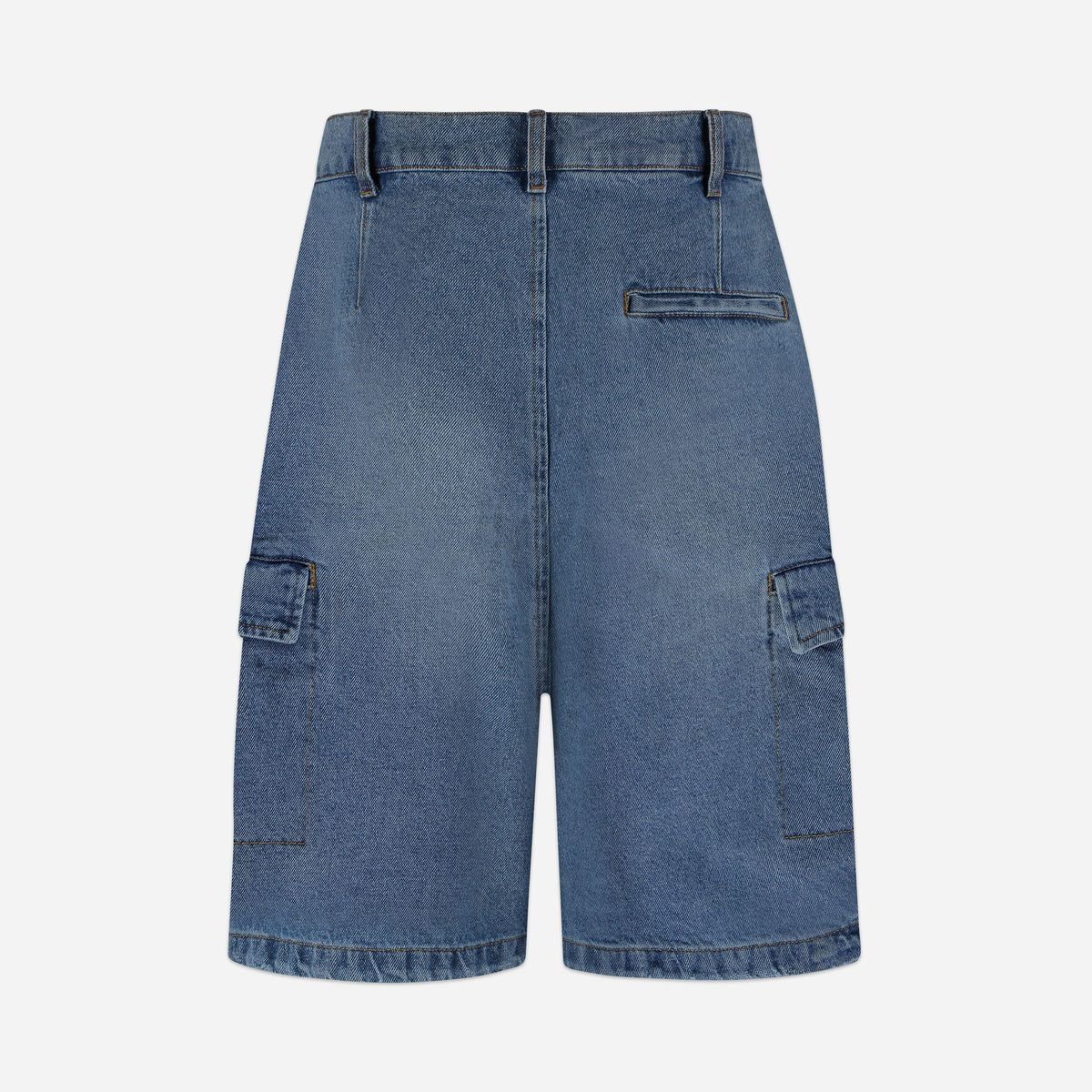 Denim Cargo Shorts | Blue