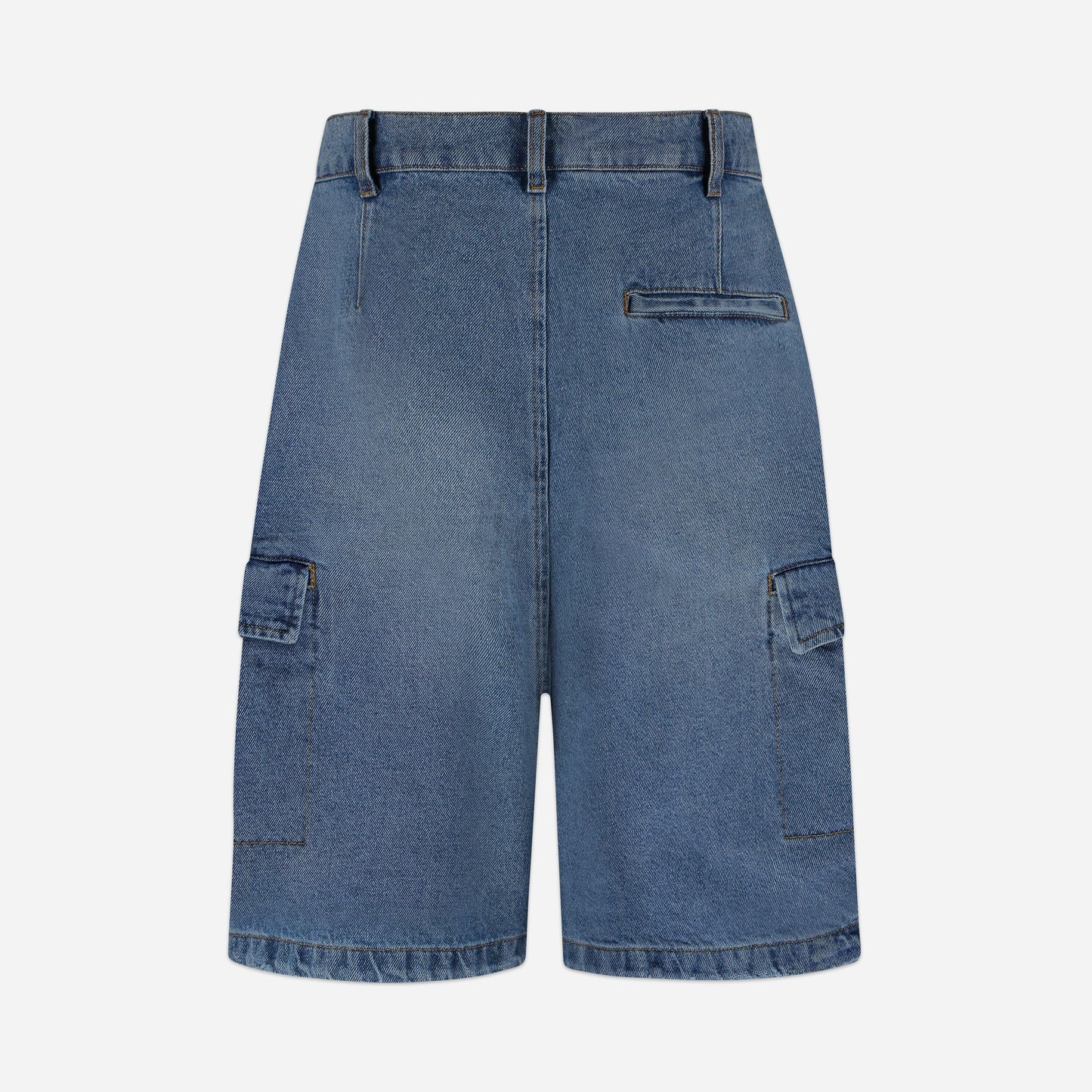 Denim Cargo Shorts Blue