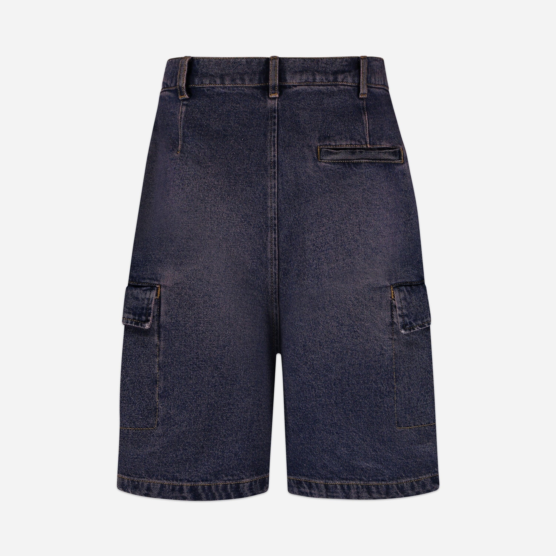 Denim Cargo Shorts | Violet Wash