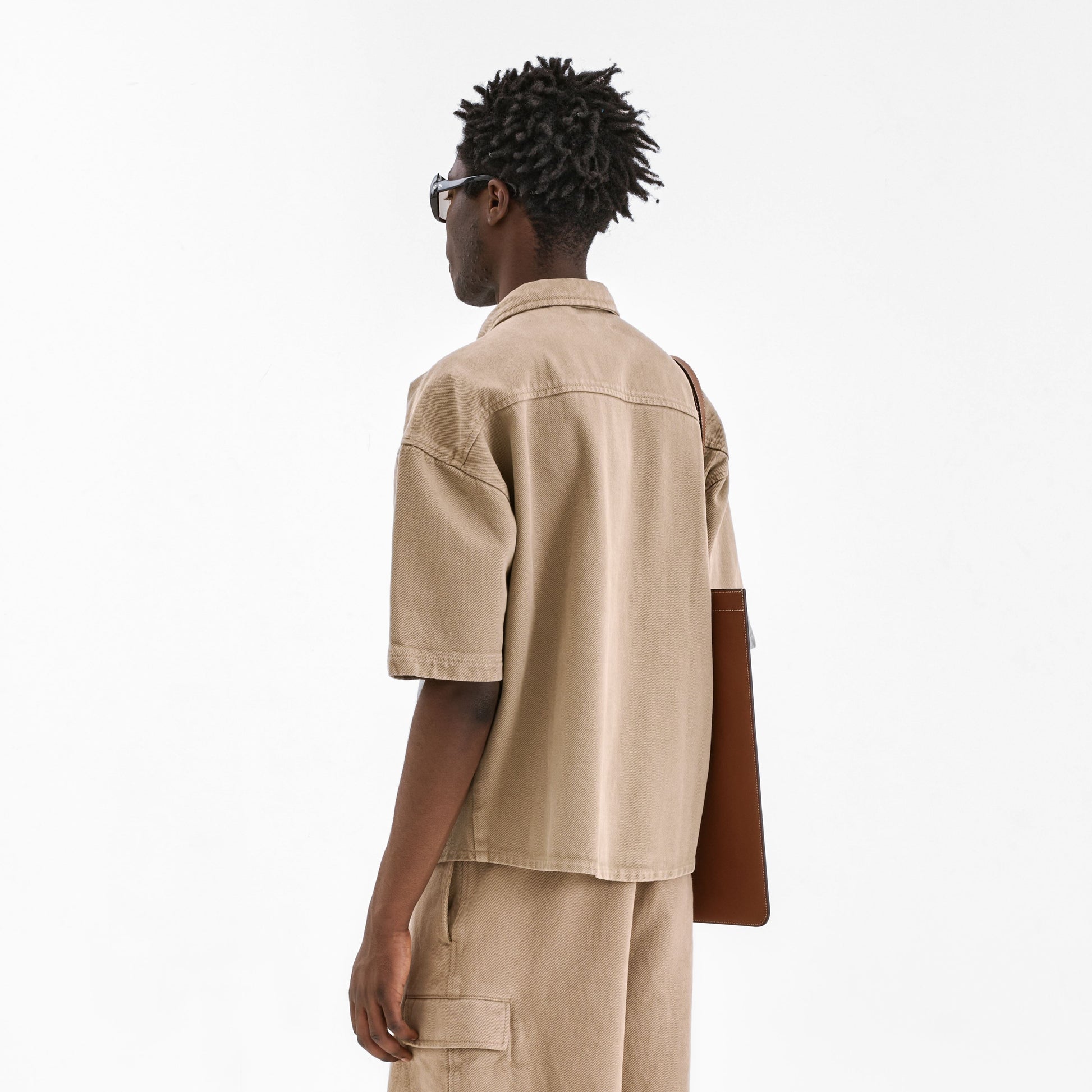 Denim Shirt | Beige