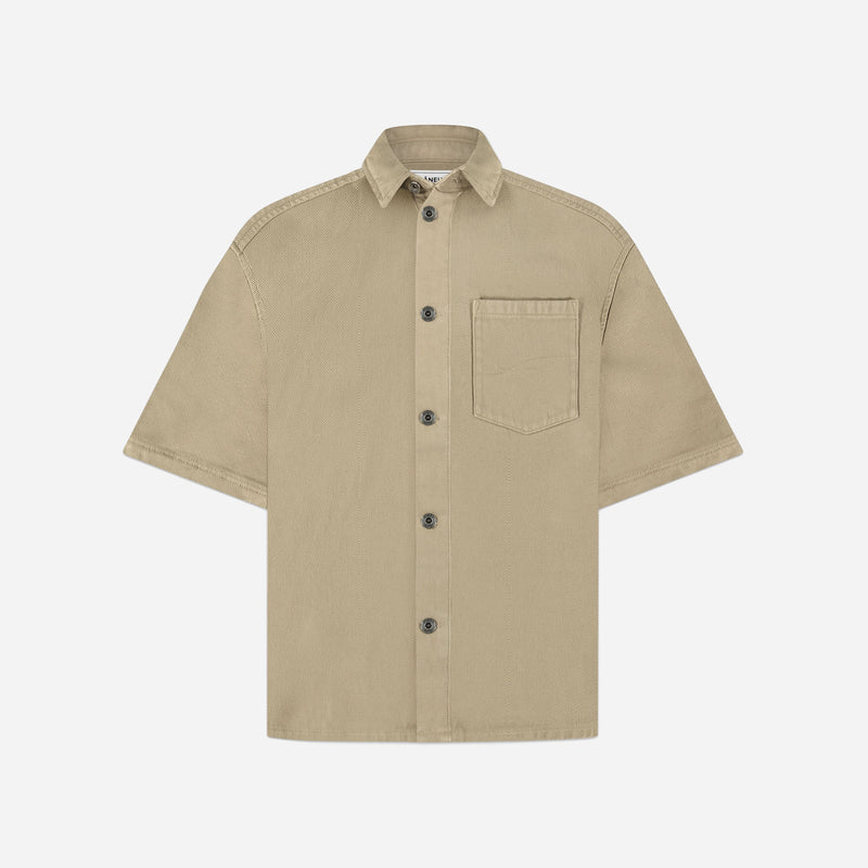 Denim Shirt | Beige