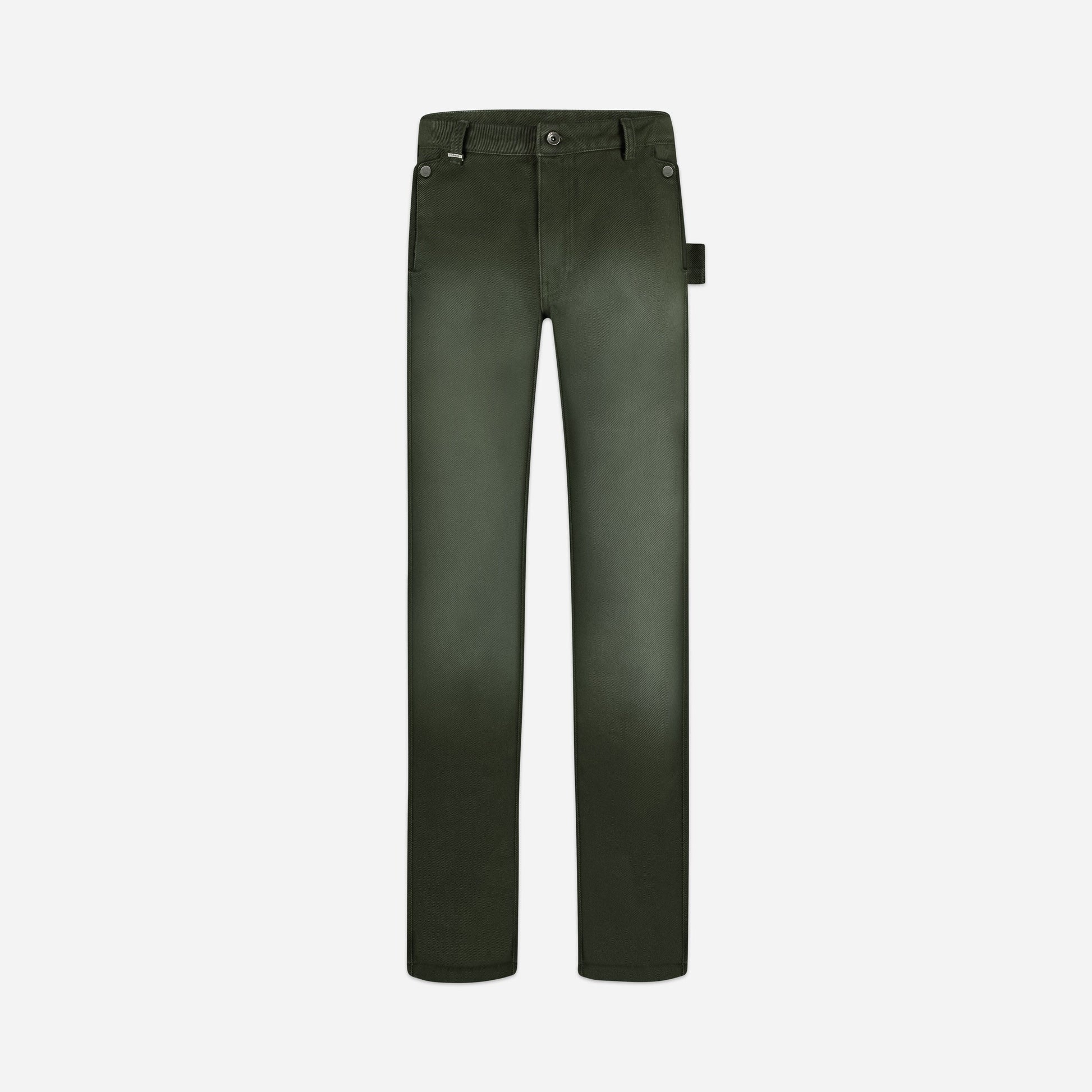 Denim Worker Pants Olive