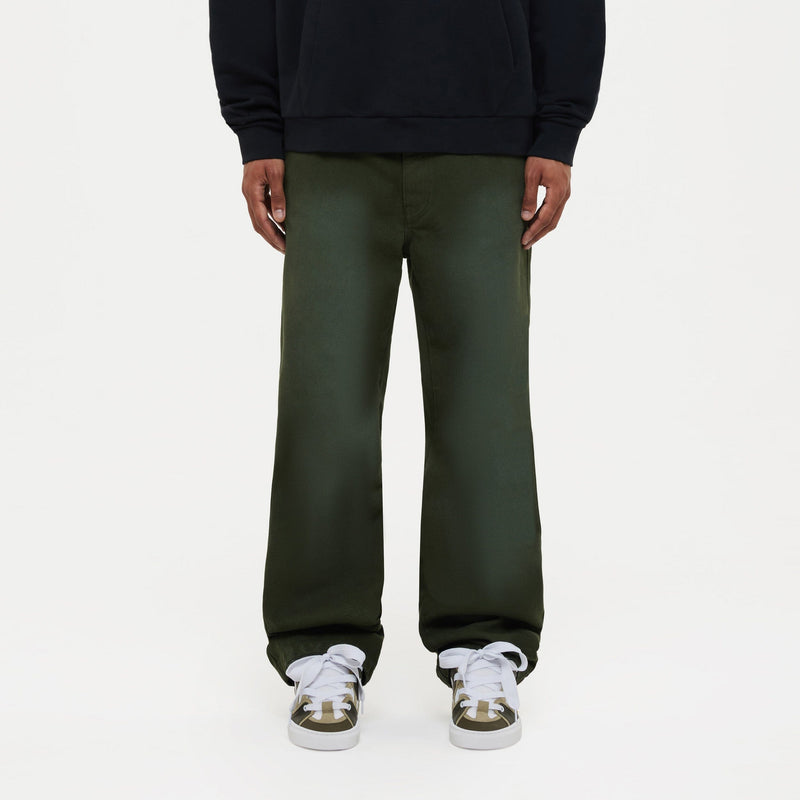 Denim Worker Pants | Olive