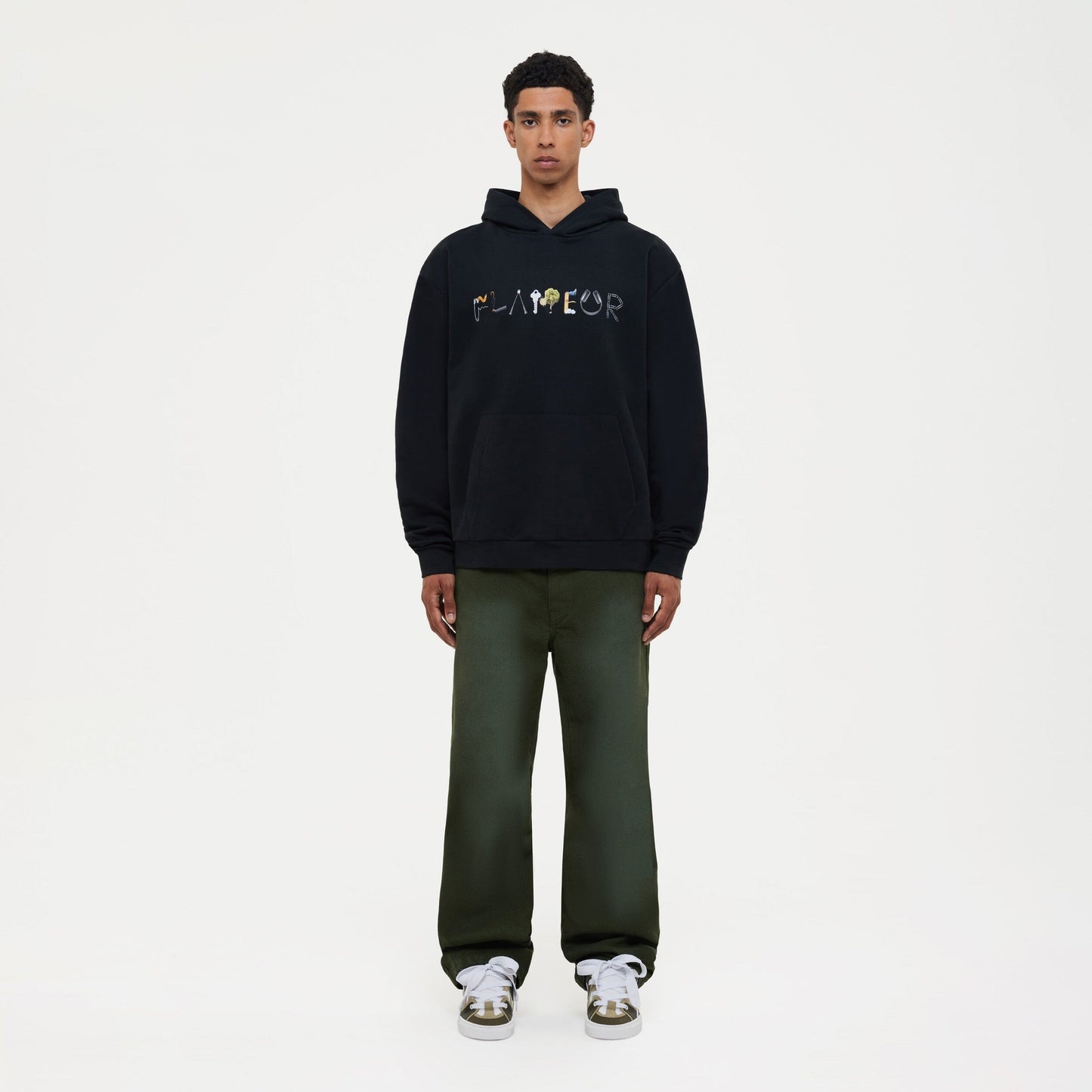 Denim Worker Pants | Olive