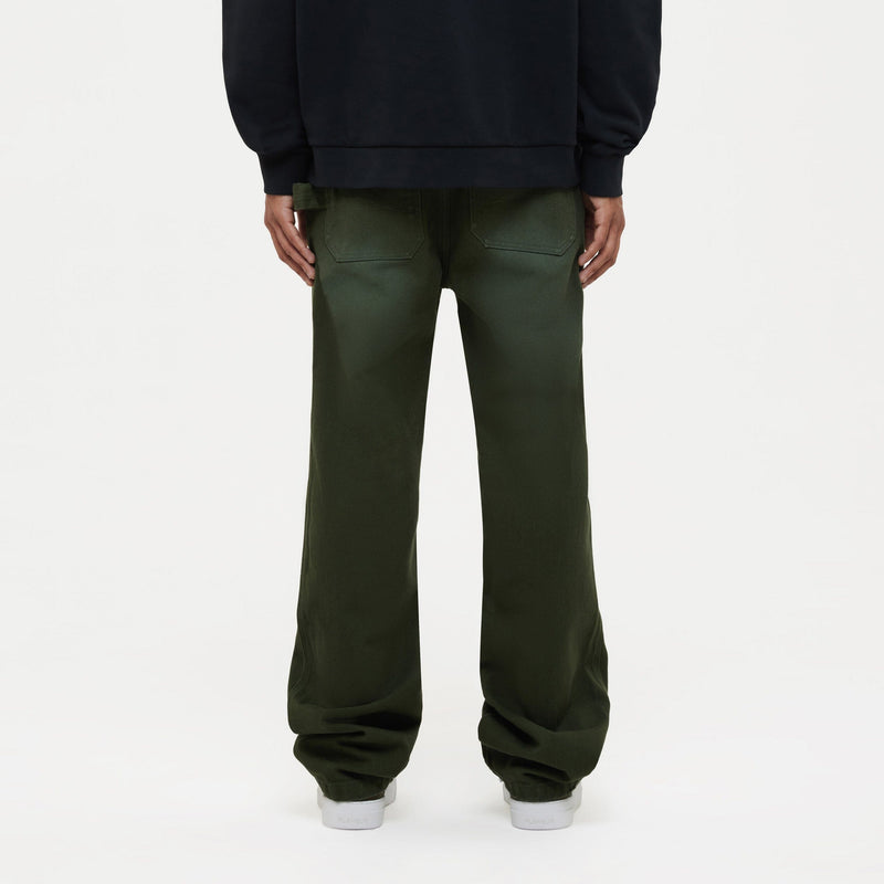 Denim Worker Pants | Olive