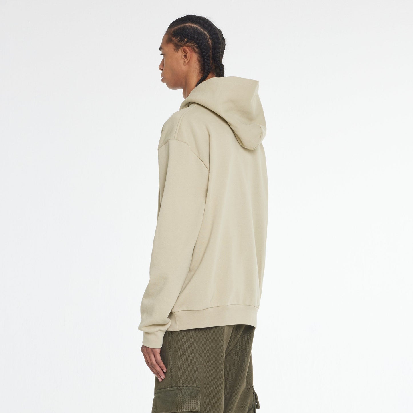 Embossed Hoodie Sand