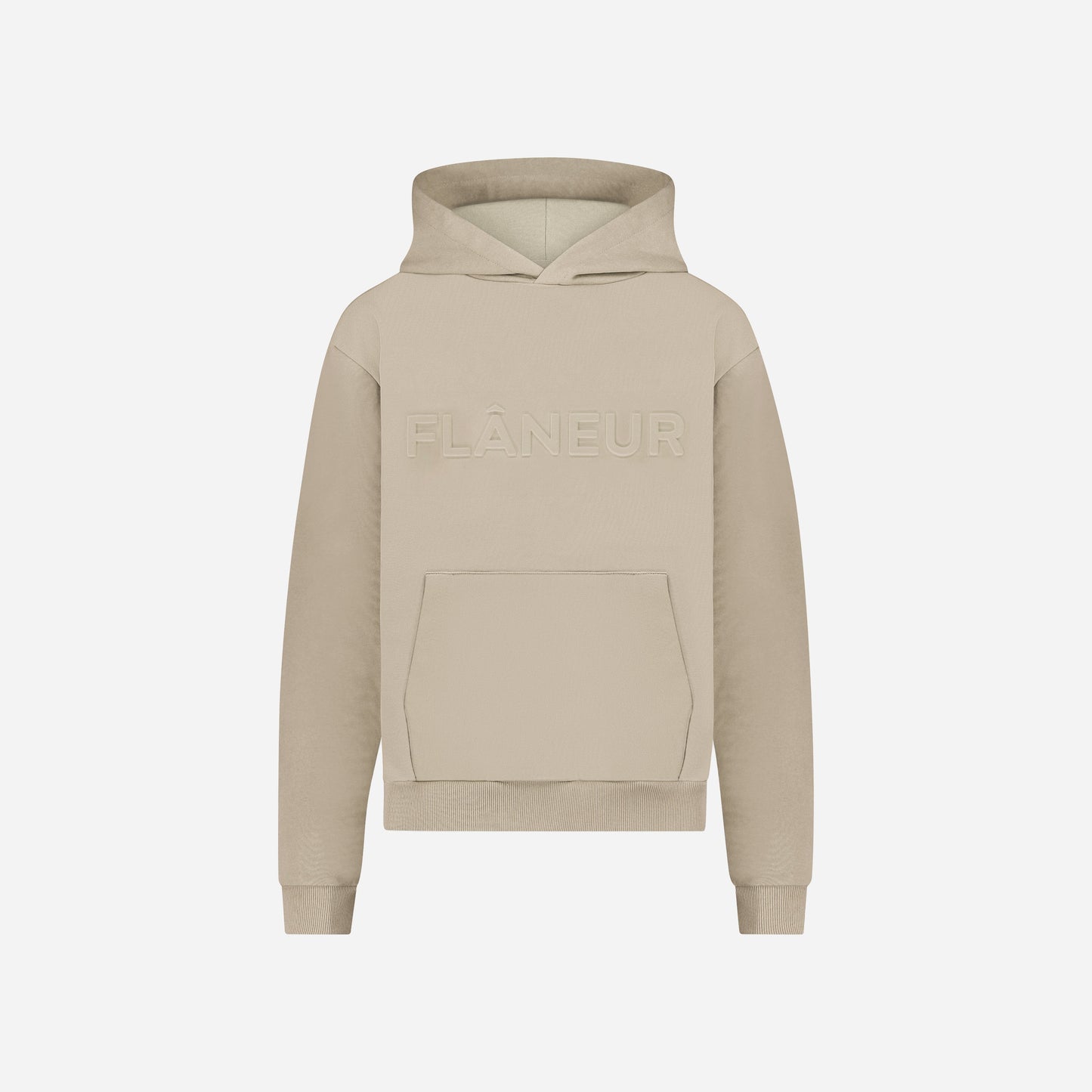 Embossed Hoodie Sand