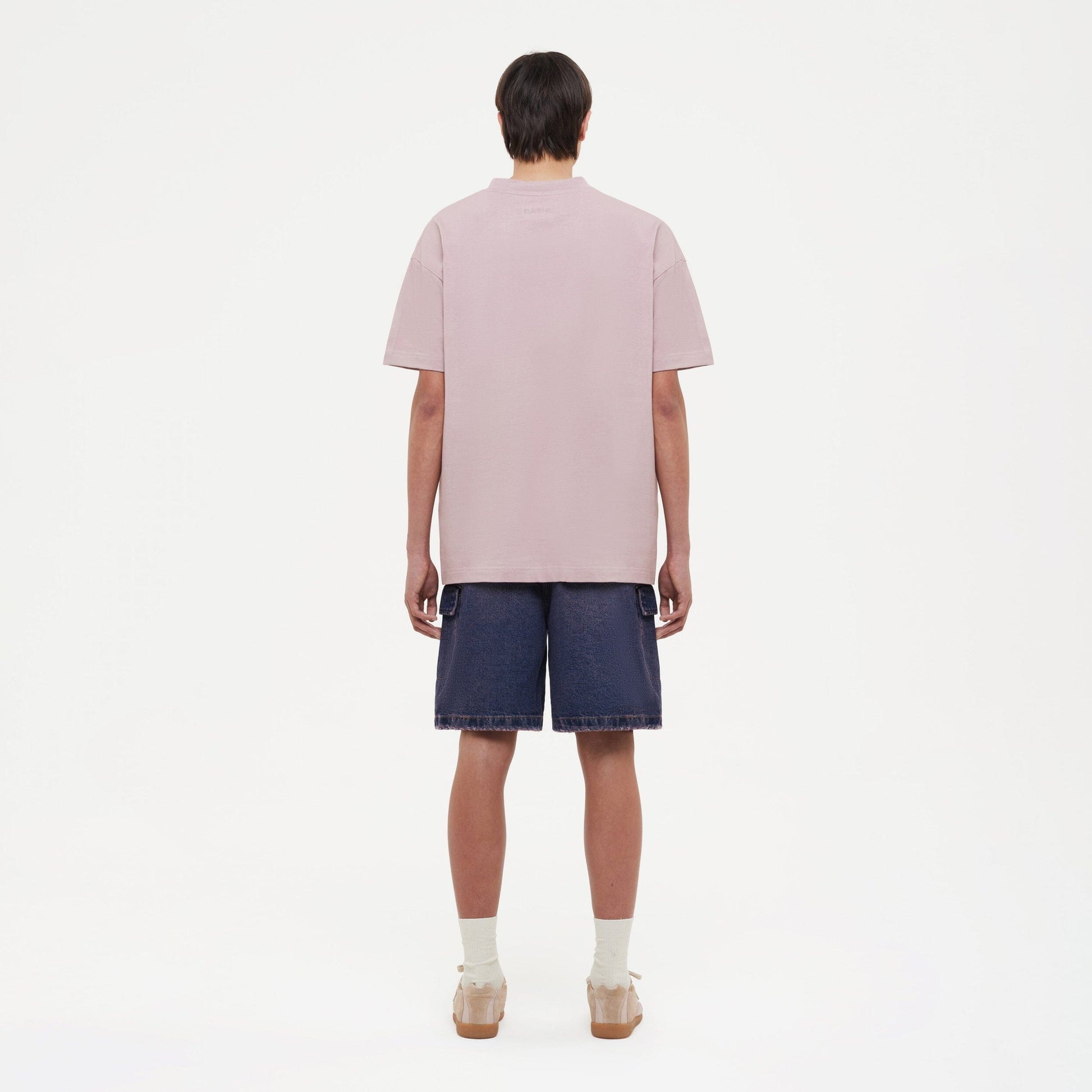 Embossed Logo T-Shirt | Soft Mauve