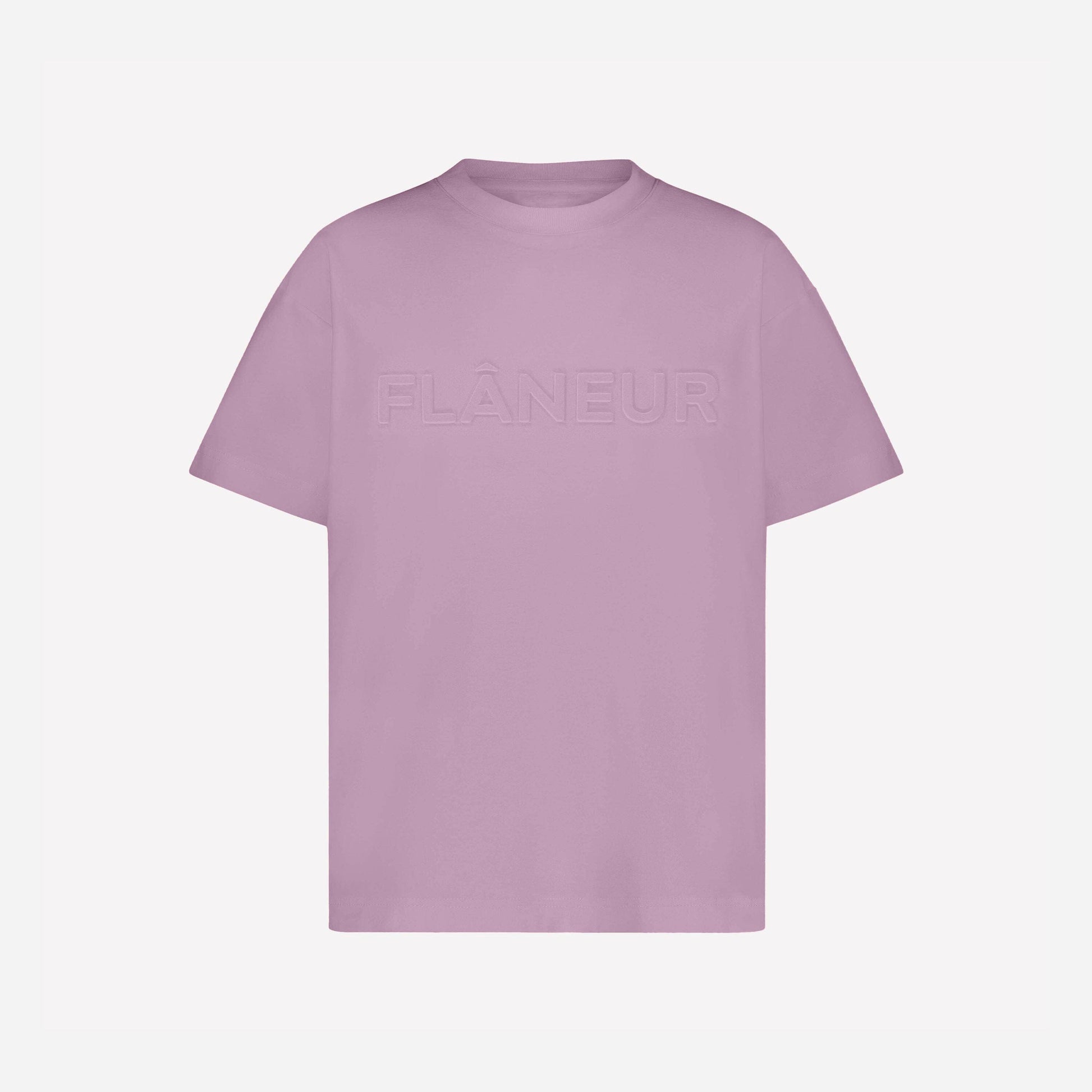 Embossed Logo T-Shirt | Soft Mauve