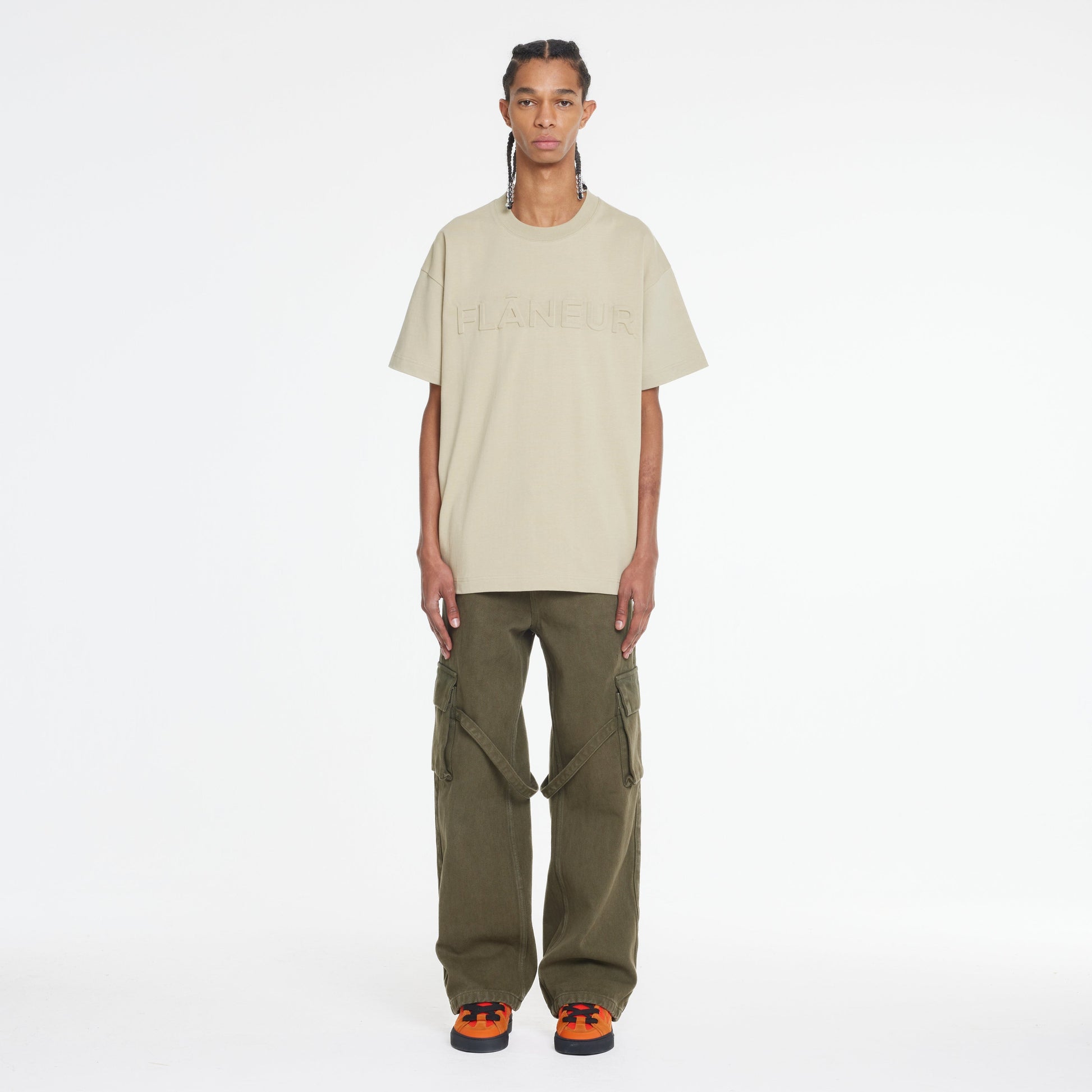 Embossed T-Shirt | Sand