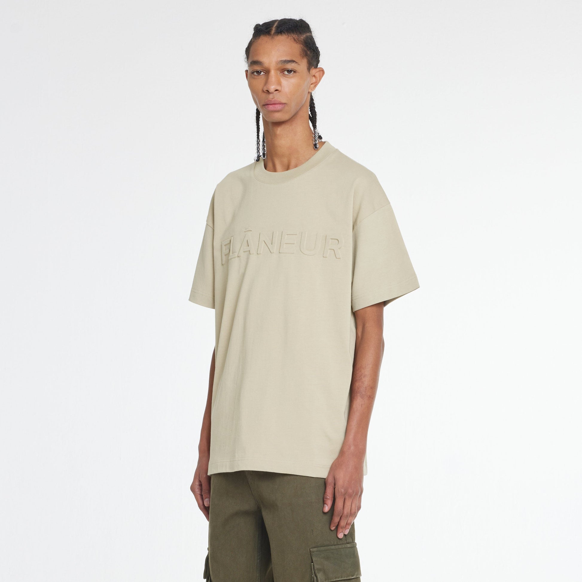 Embossed T-Shirt | Sand