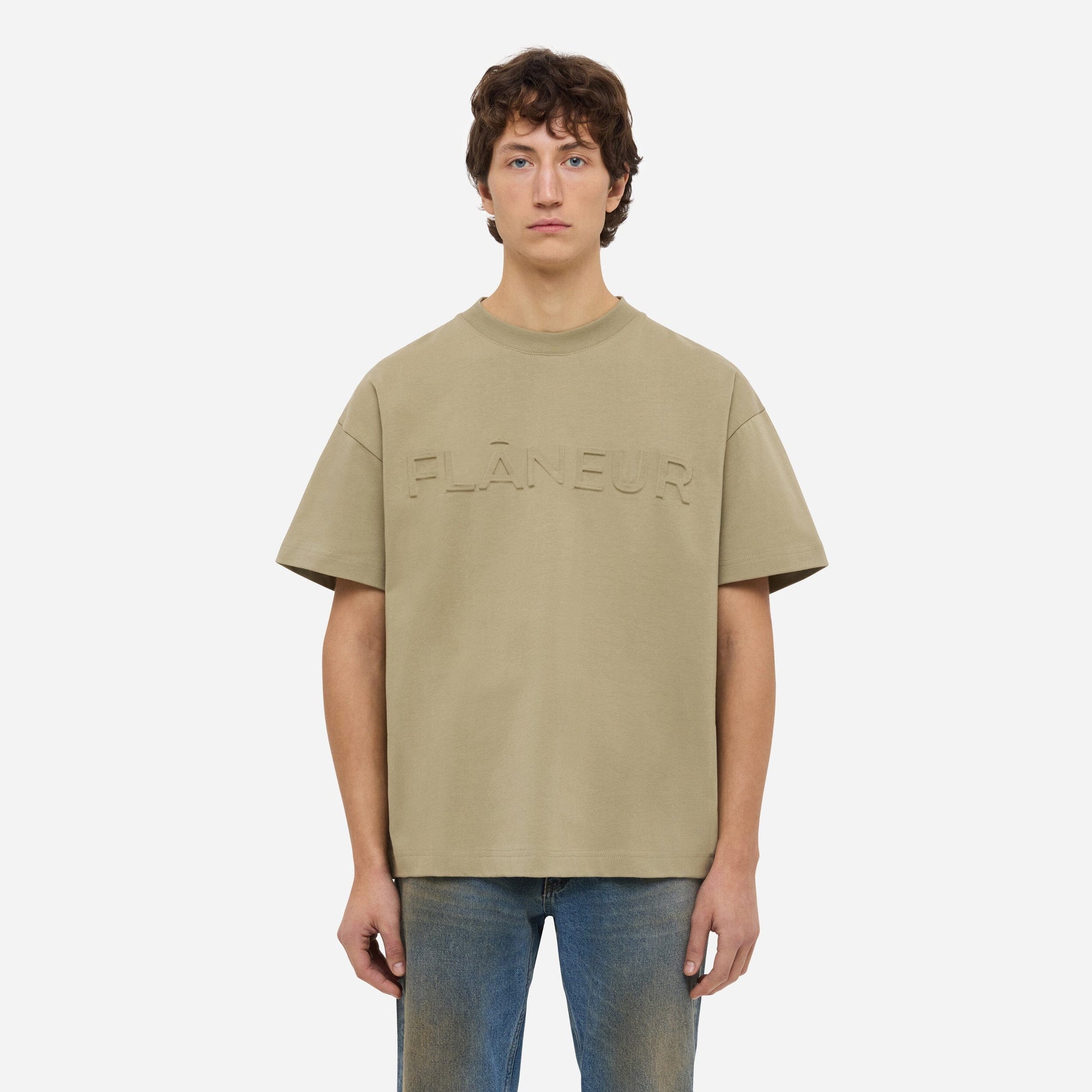 Embossed T-Shirt | Sand