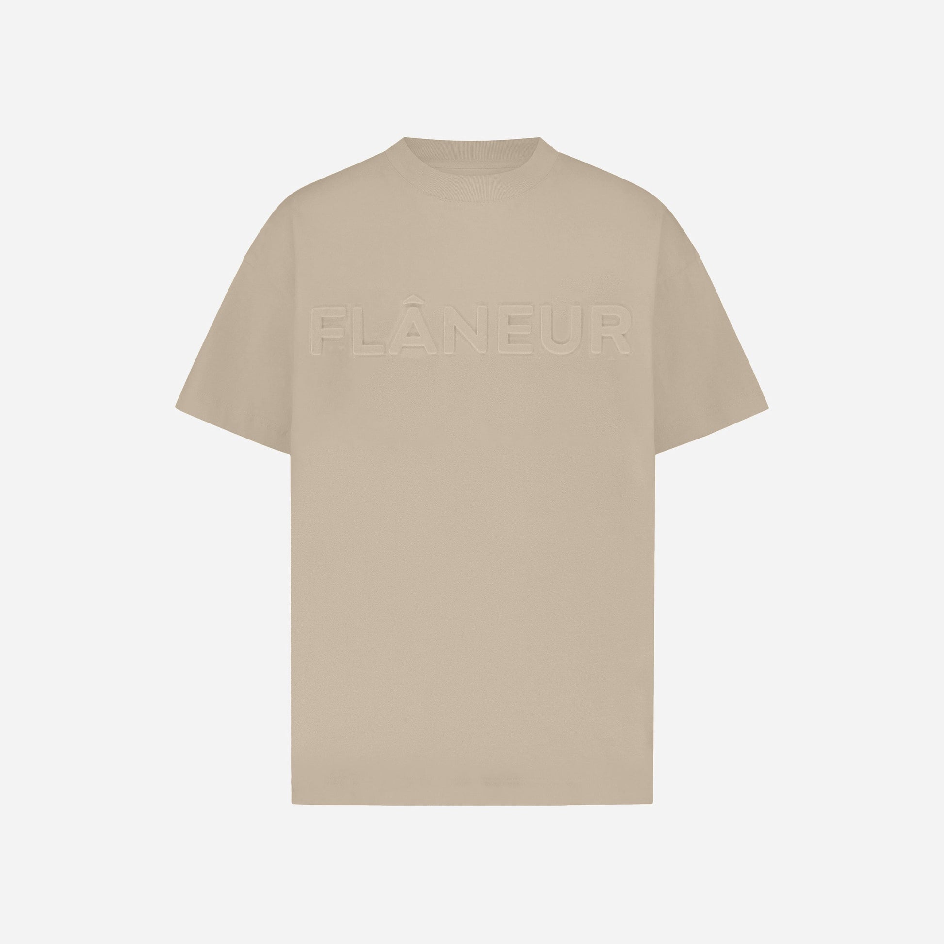 Embossed T-Shirt Sand