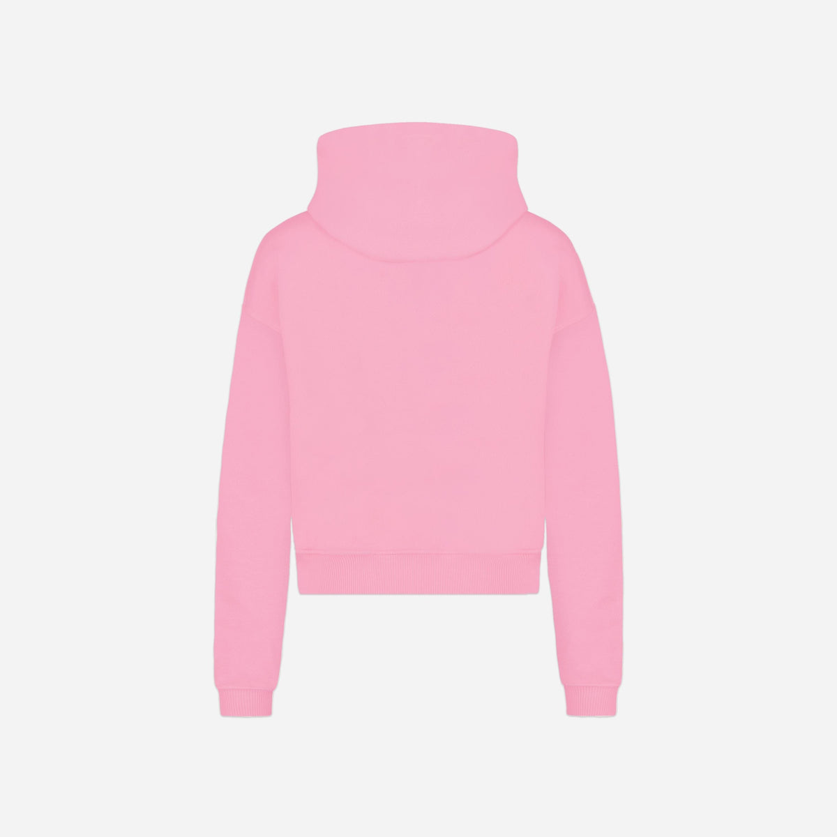 Embossed Zip-Up Hoodie | Pink
