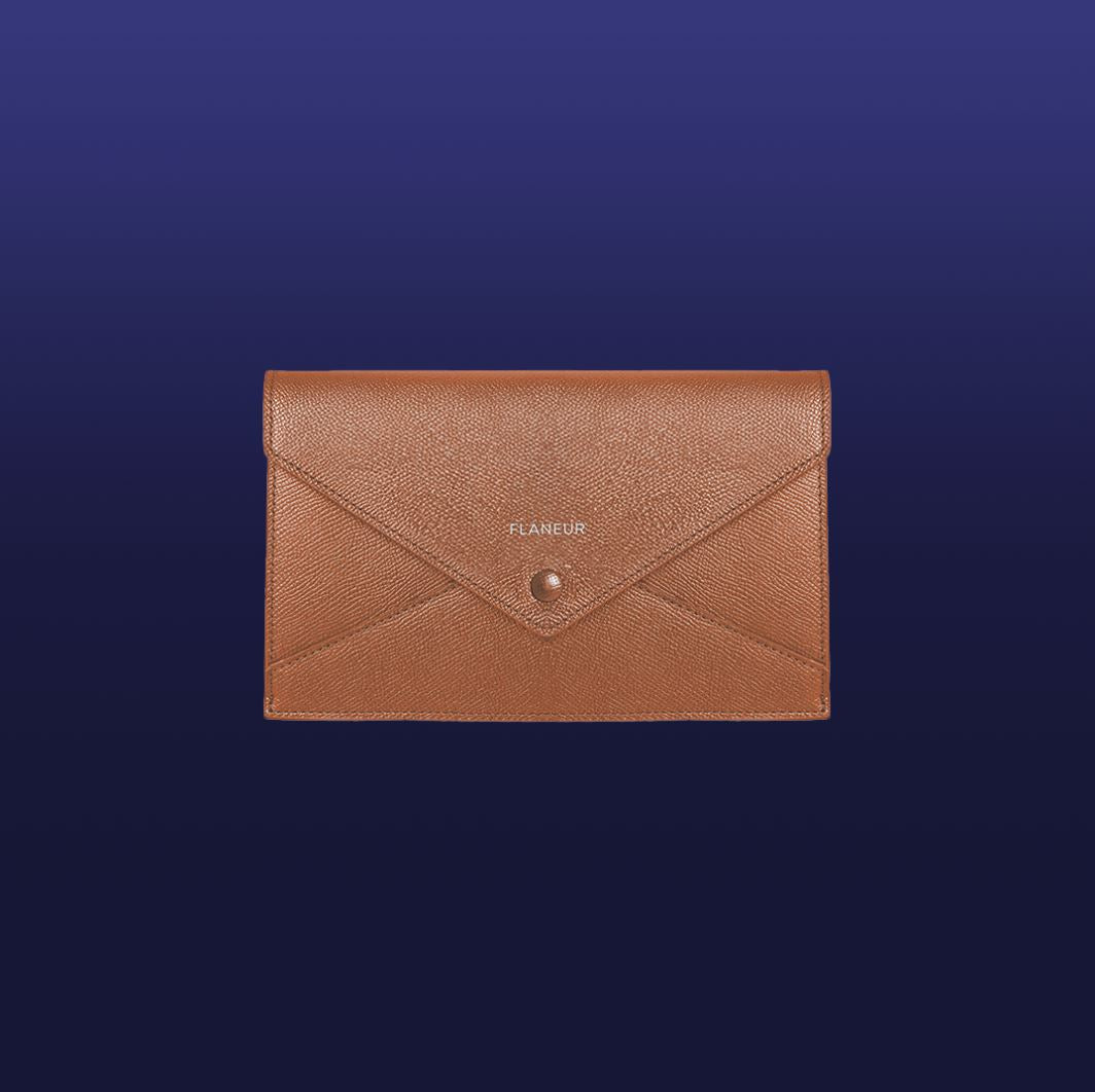 Envelope Clutch Brown