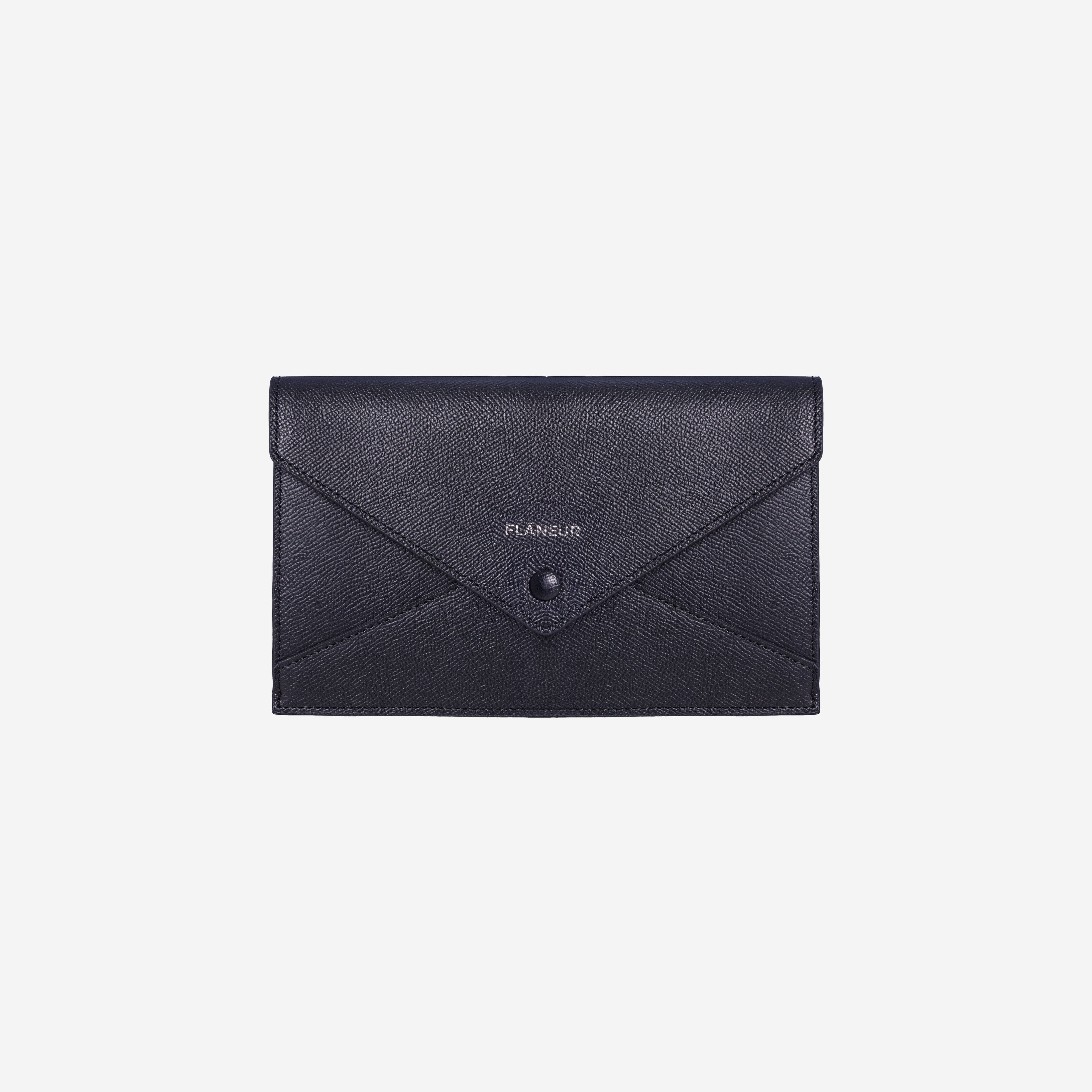 Black sales envelope clutch