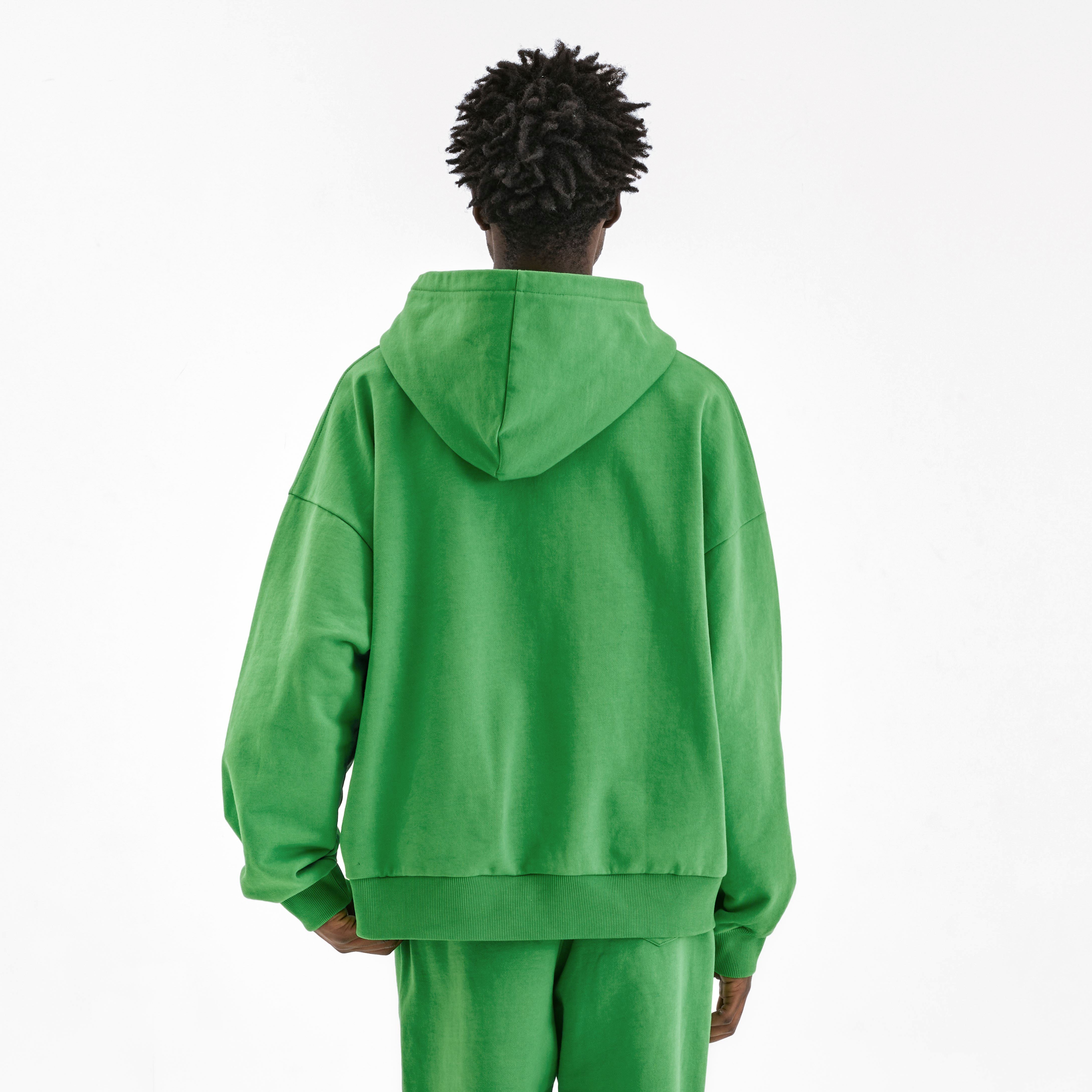 Essential Hoodie Green – FLÂNEUR