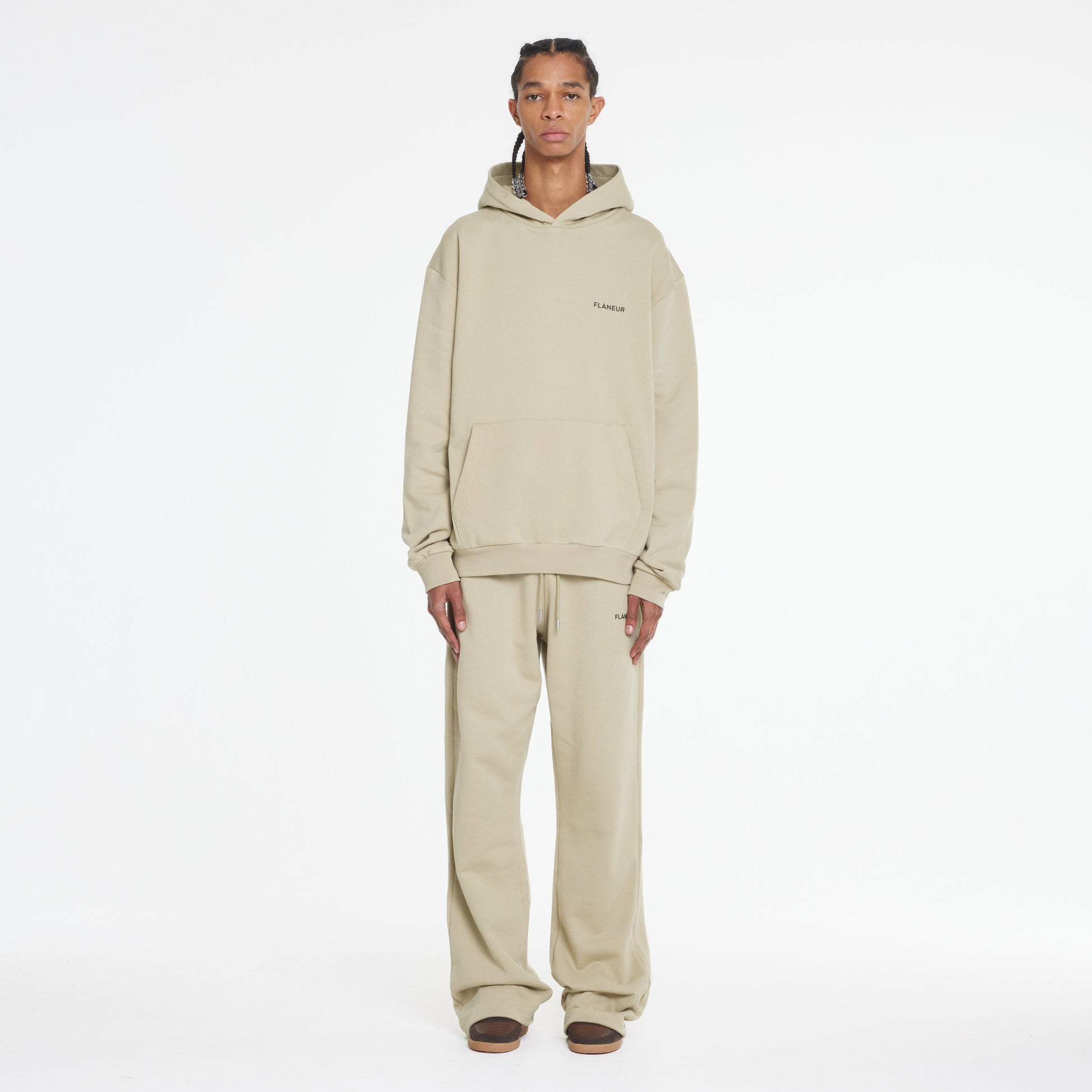 Essential Logo Hoodie Beige