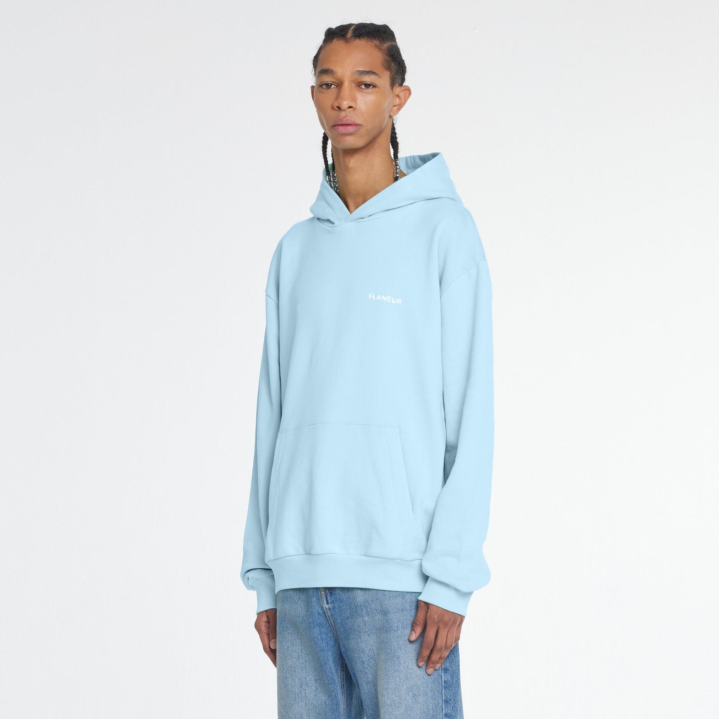 Essential Logo Hoodie Blau