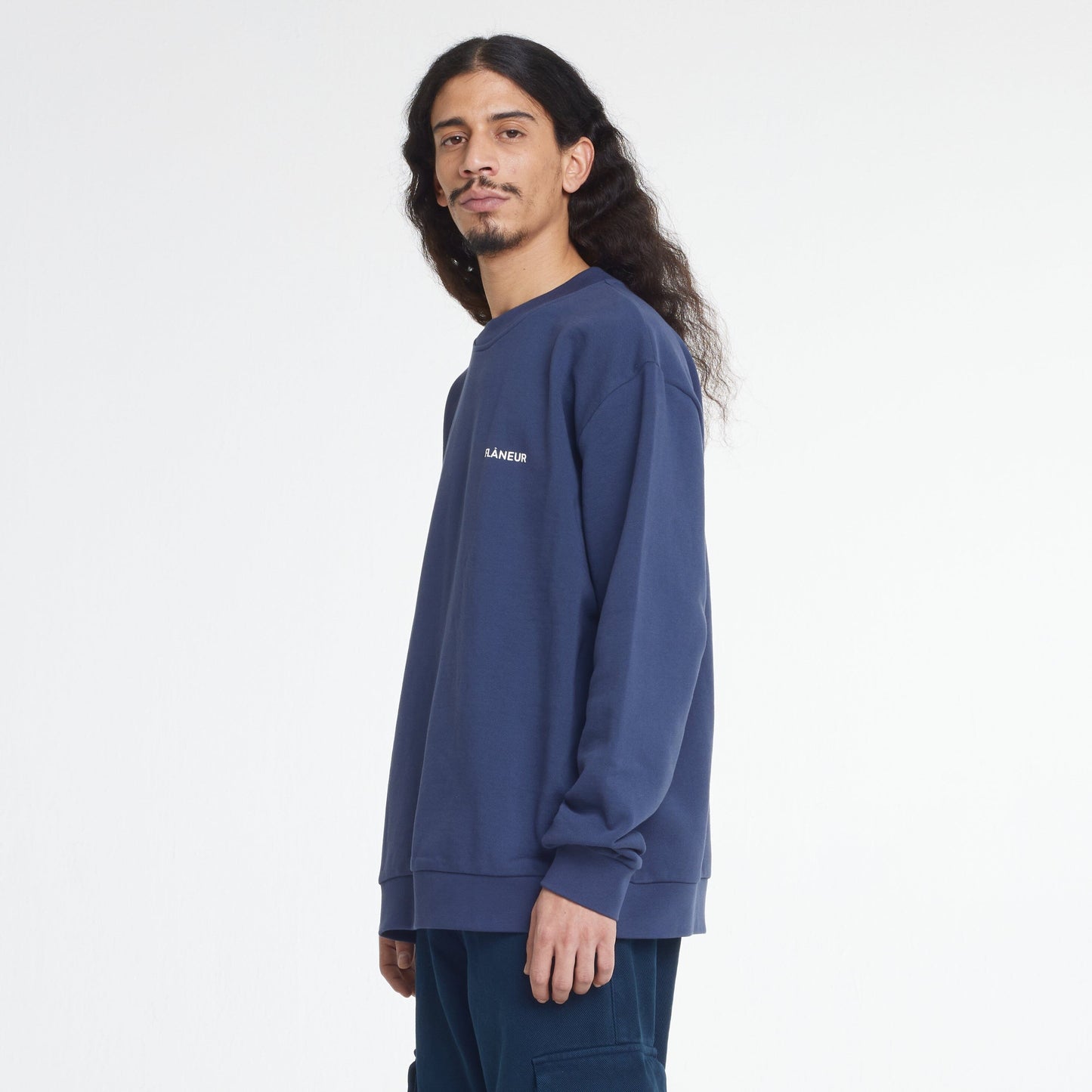 Essential Logo Sweater Deep Blue