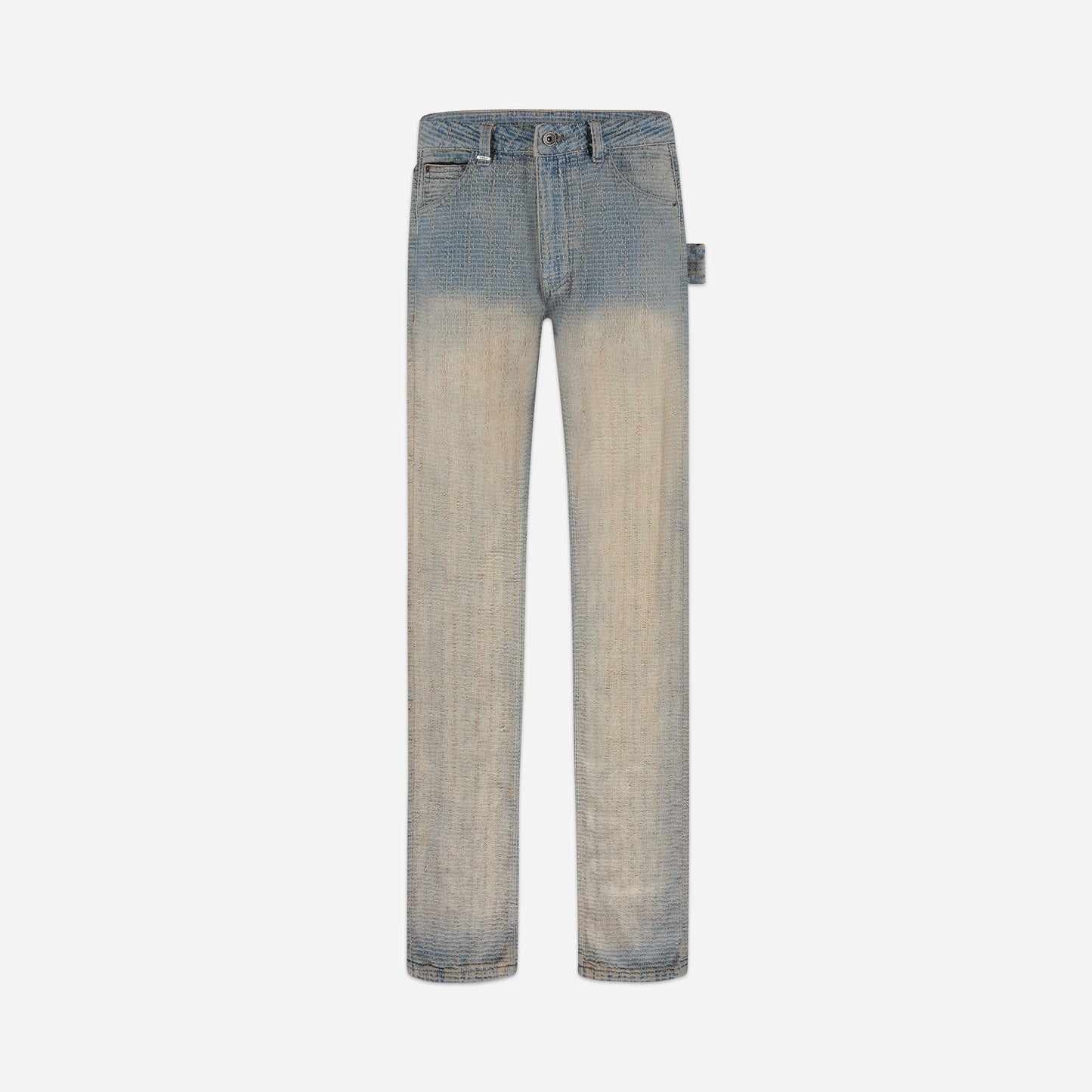 Faded Tweed Denim Jeans Light blue