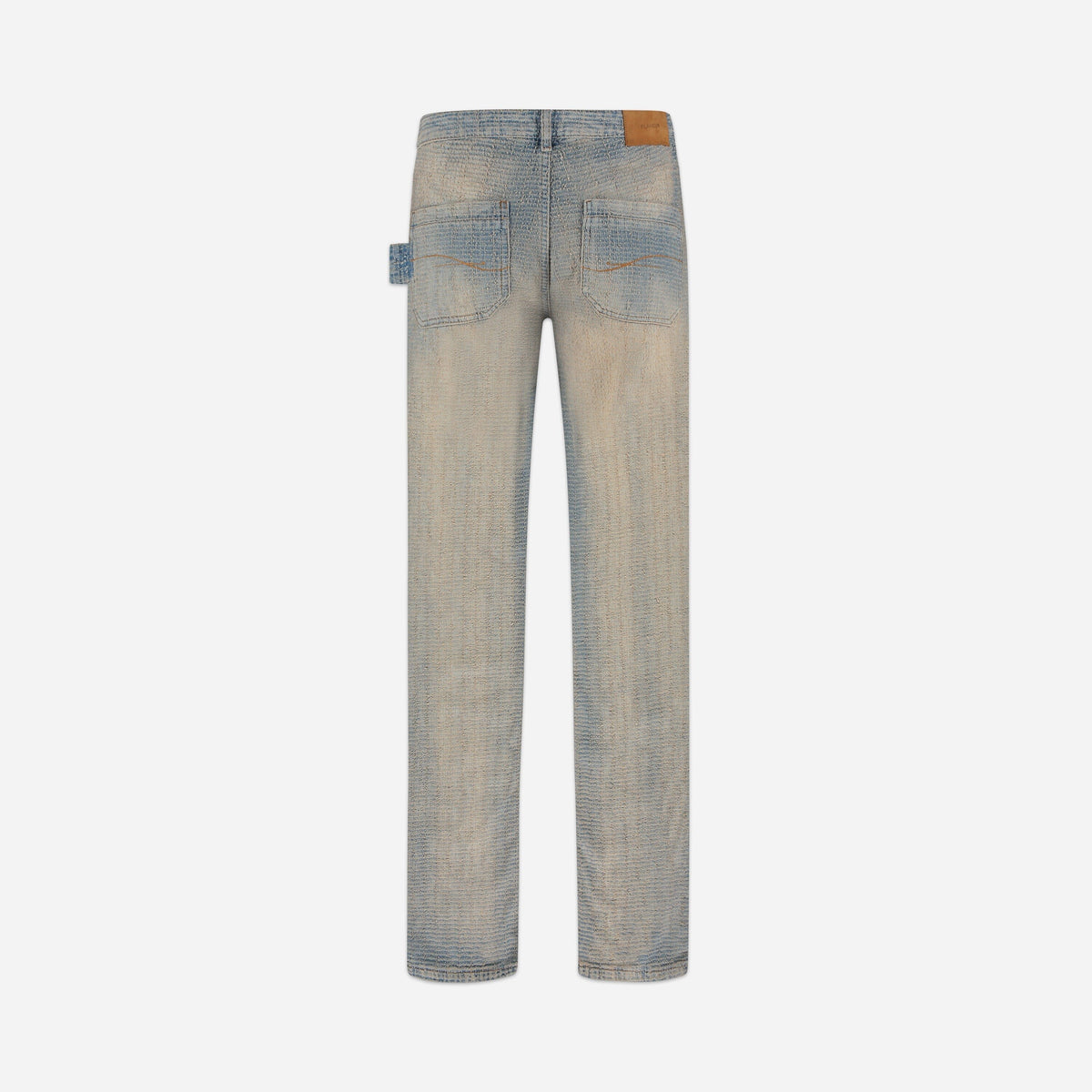Faded Tweed Denim Jeans | Light Blue