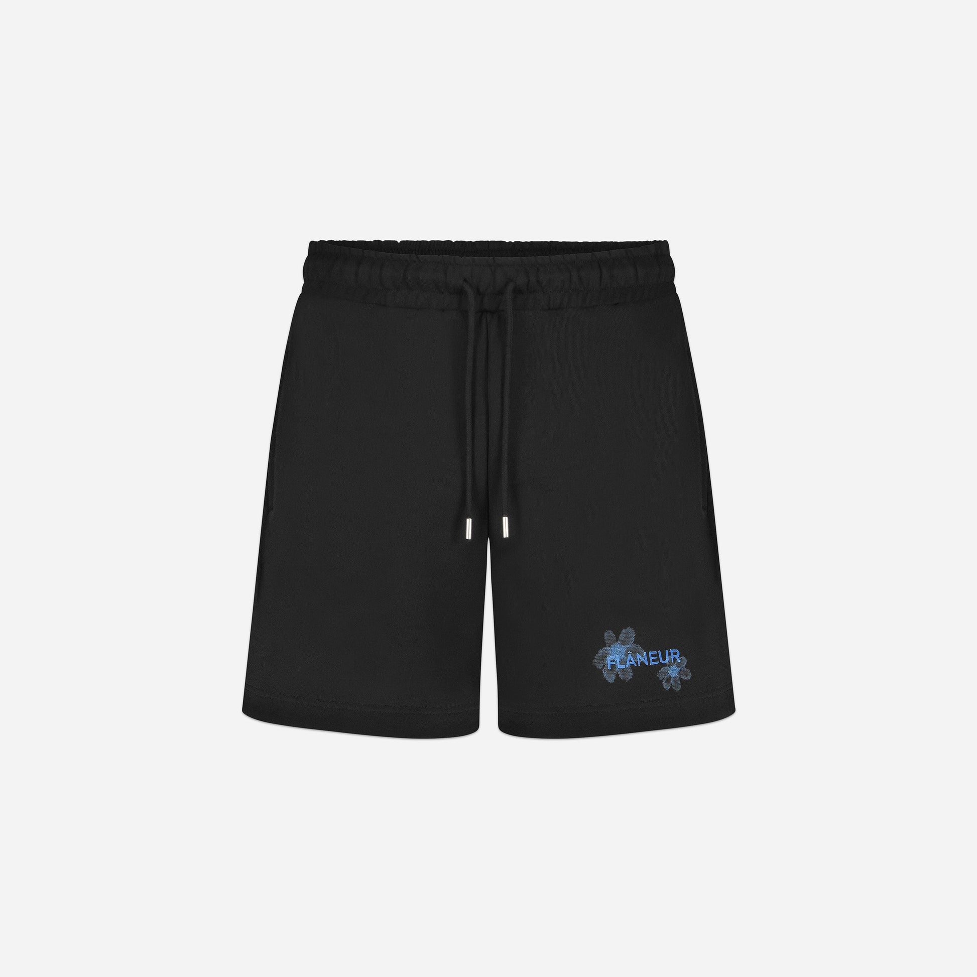 Floral Watercolor Shorts | Black