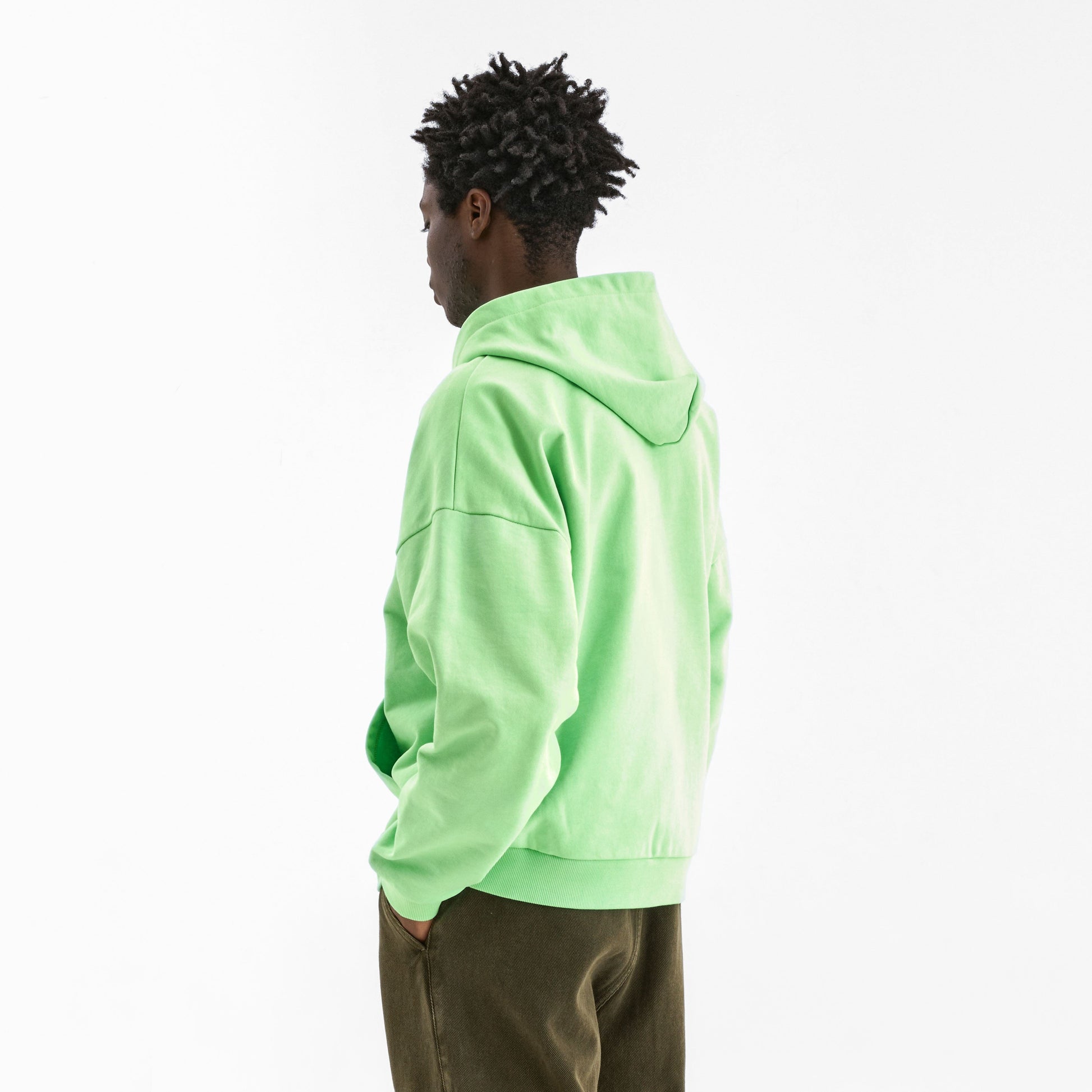 Floral Watercolor Zip-Up Hoodie | Green