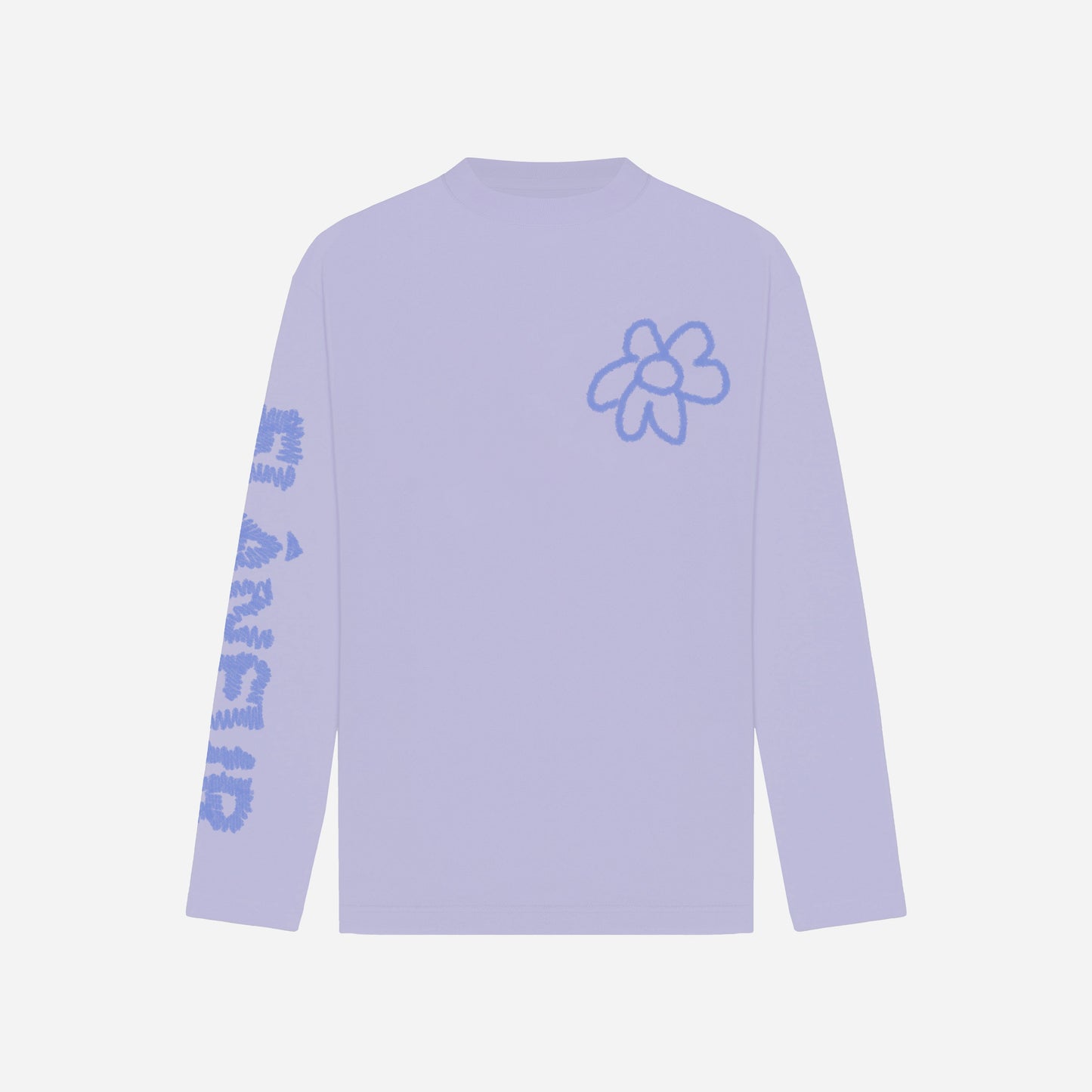 Flower Doodle Long Sleeve Purple