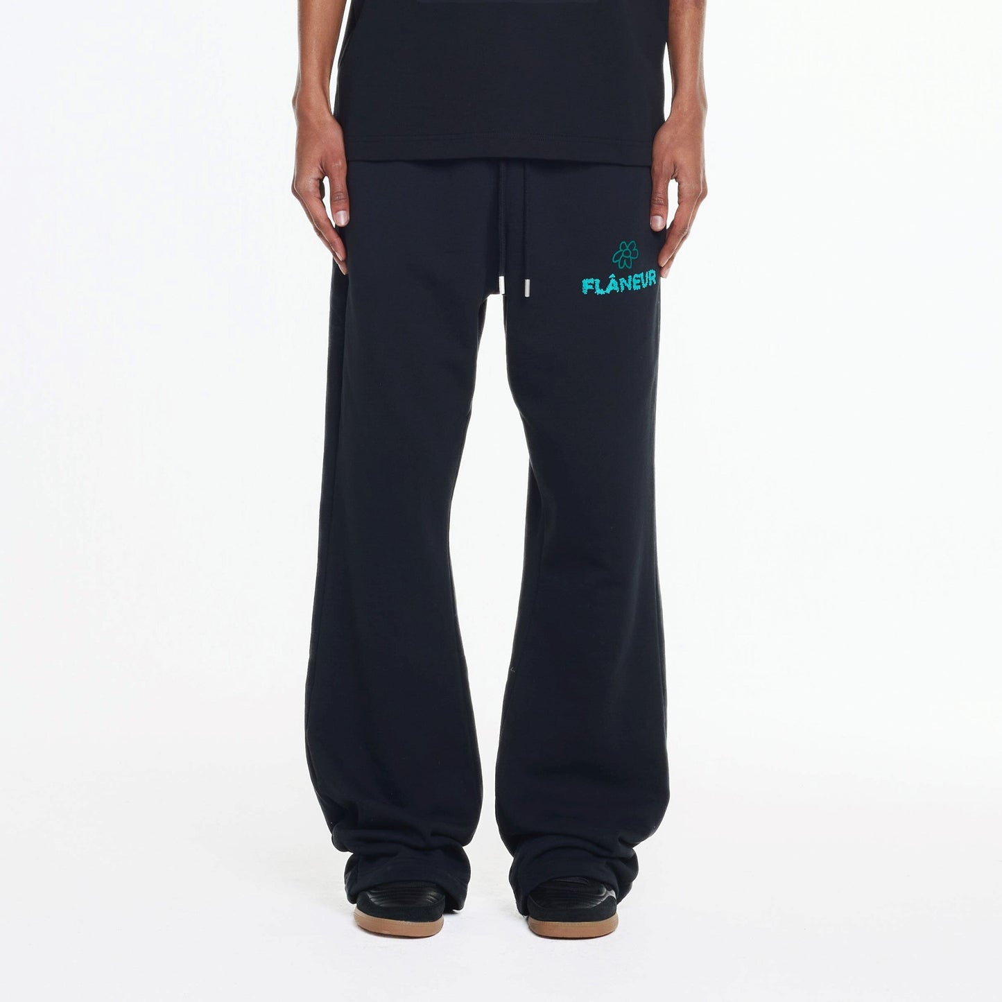 Flower Doodle Sweatpants | Black