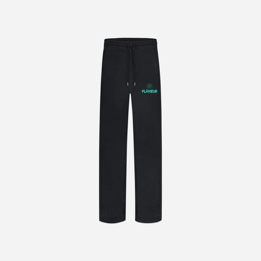 Flower Doodle Sweatpants Black