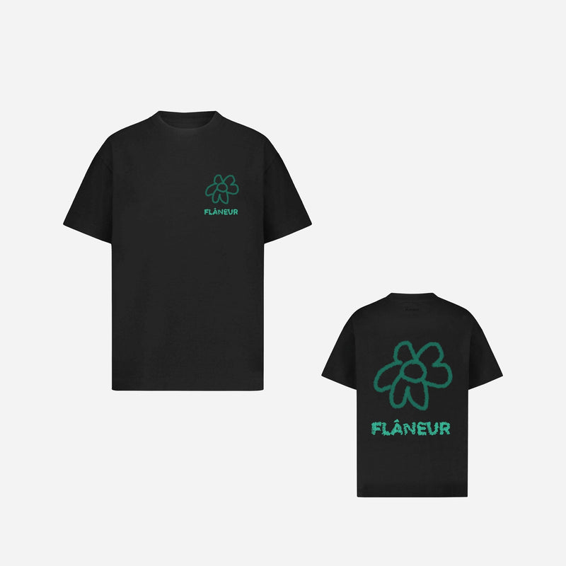 Flower Doodle T-Shirt | Black
