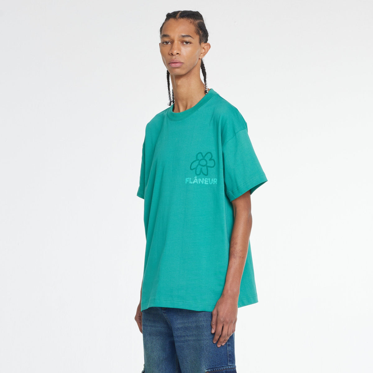 Flower Doodle T-Shirt | Green