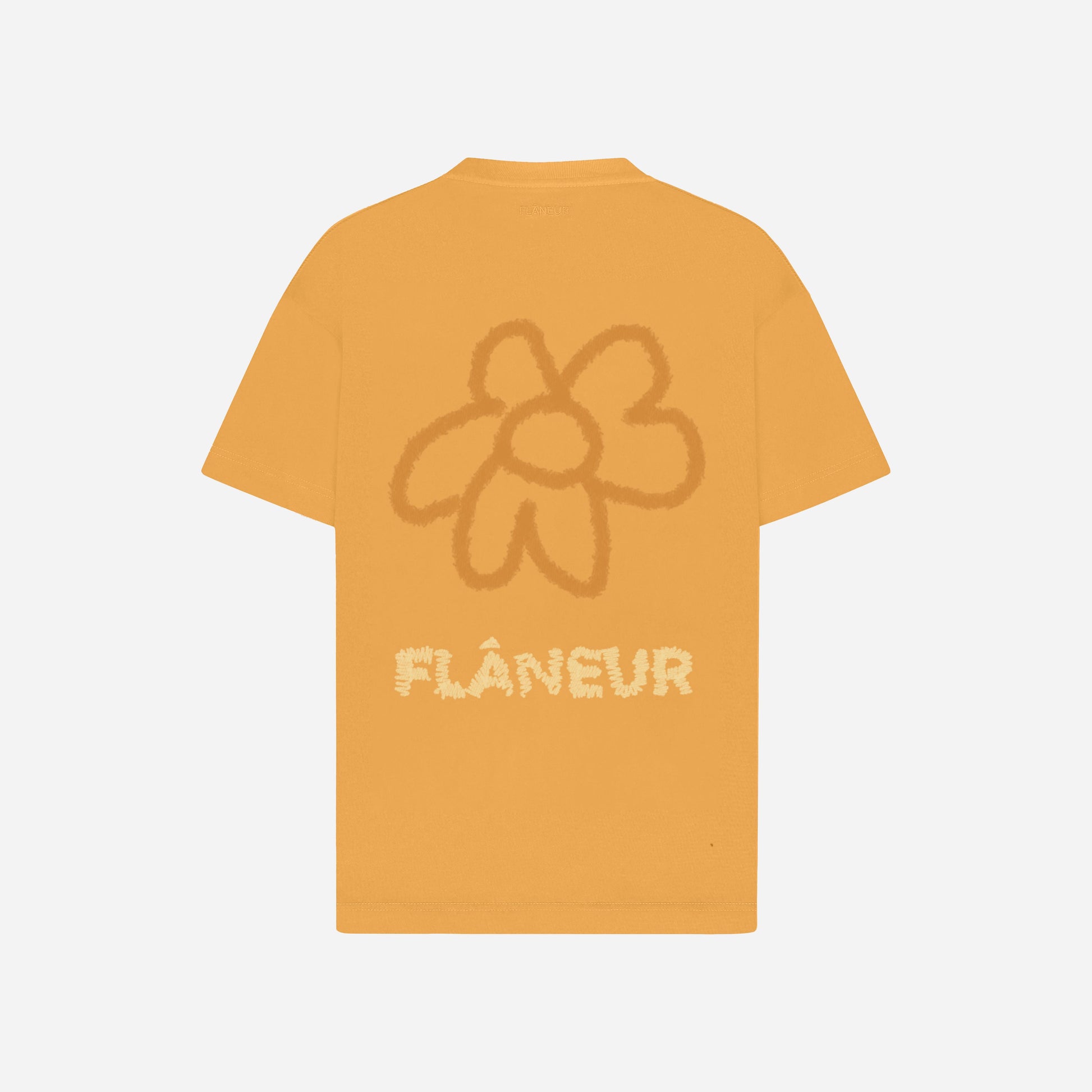 Flower Doodle T-Shirt Orange