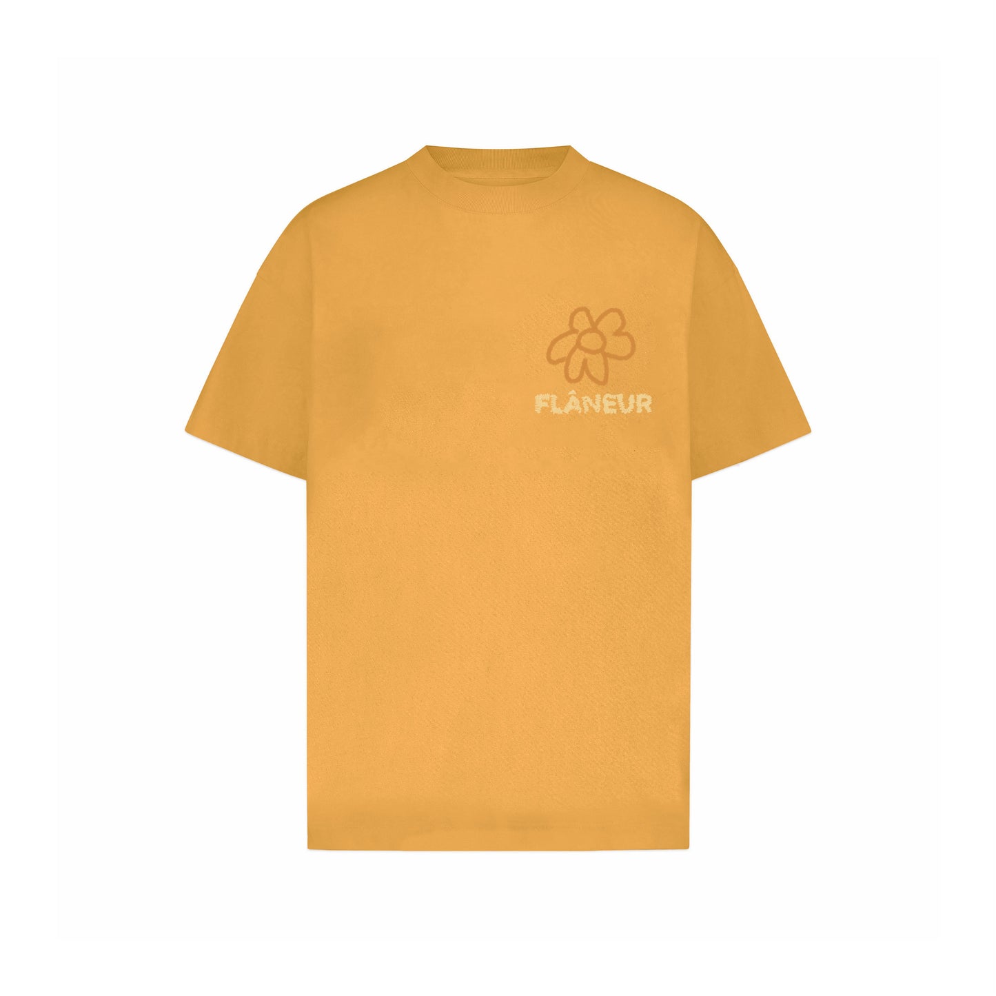 Flower Doodle T-Shirt Orange