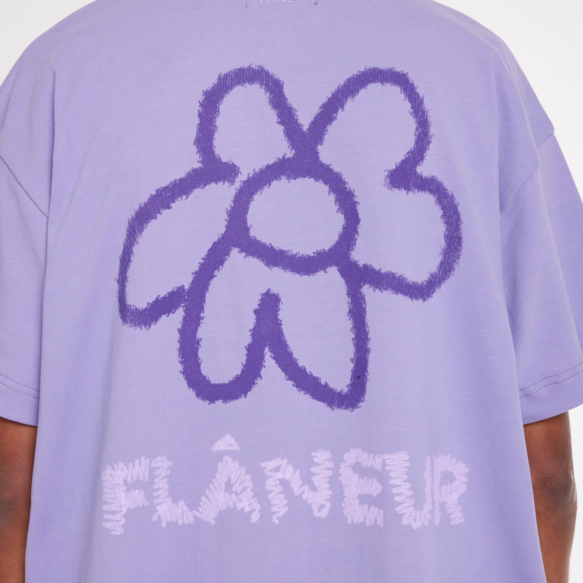 Flower Doodle T-Shirt Purple