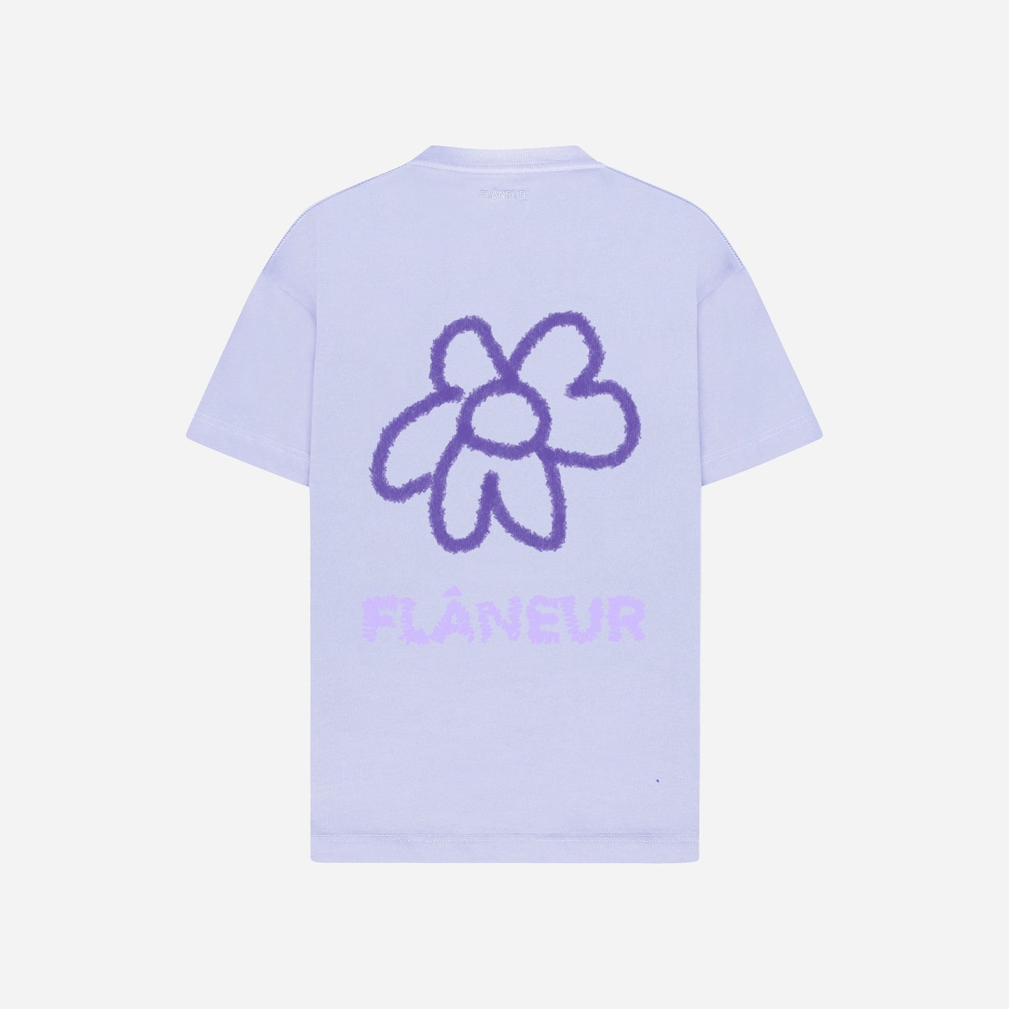 Flower Doodle T-Shirt Purple