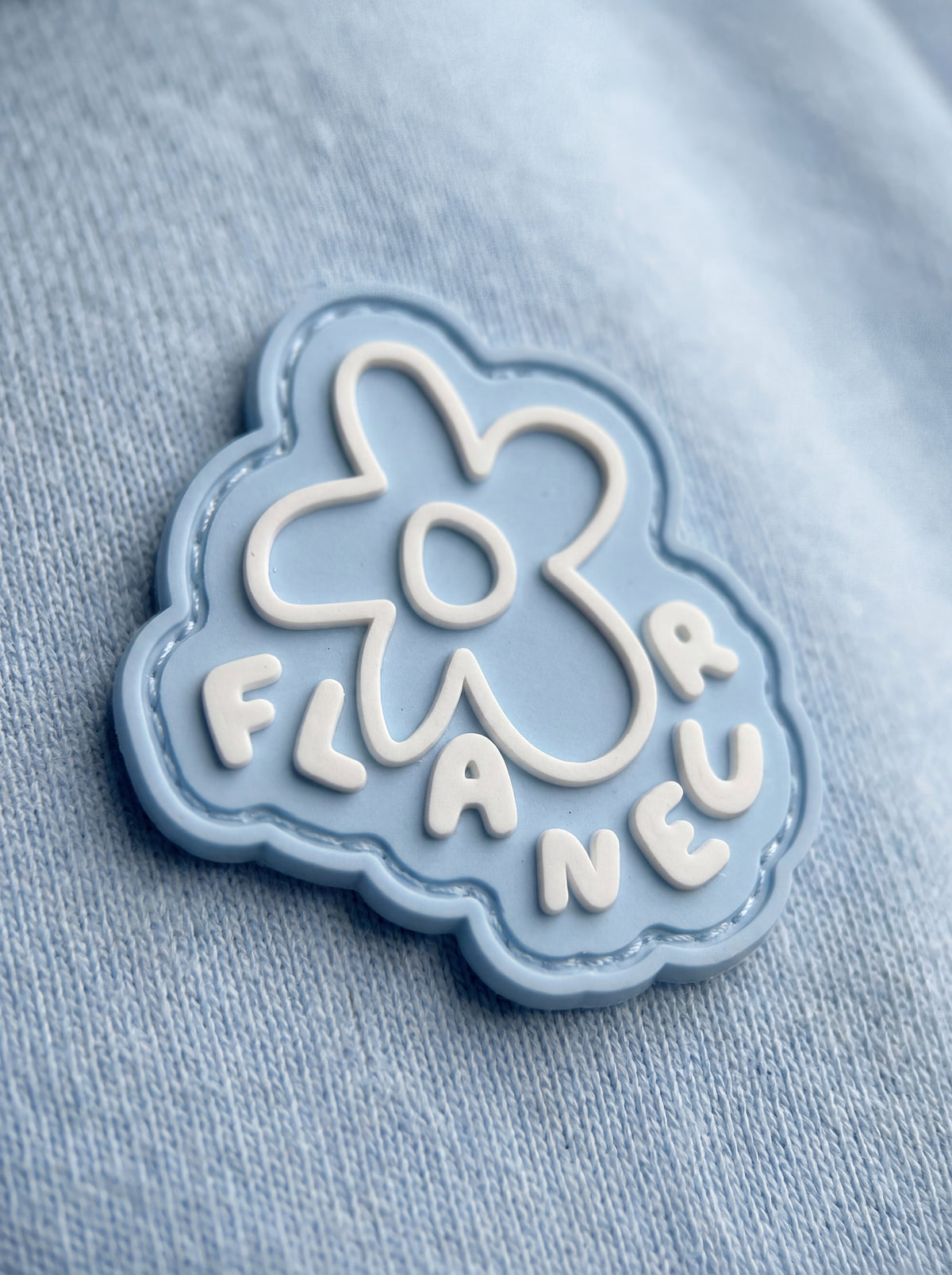 Blossom T-Shirt With Rubber Patch | White