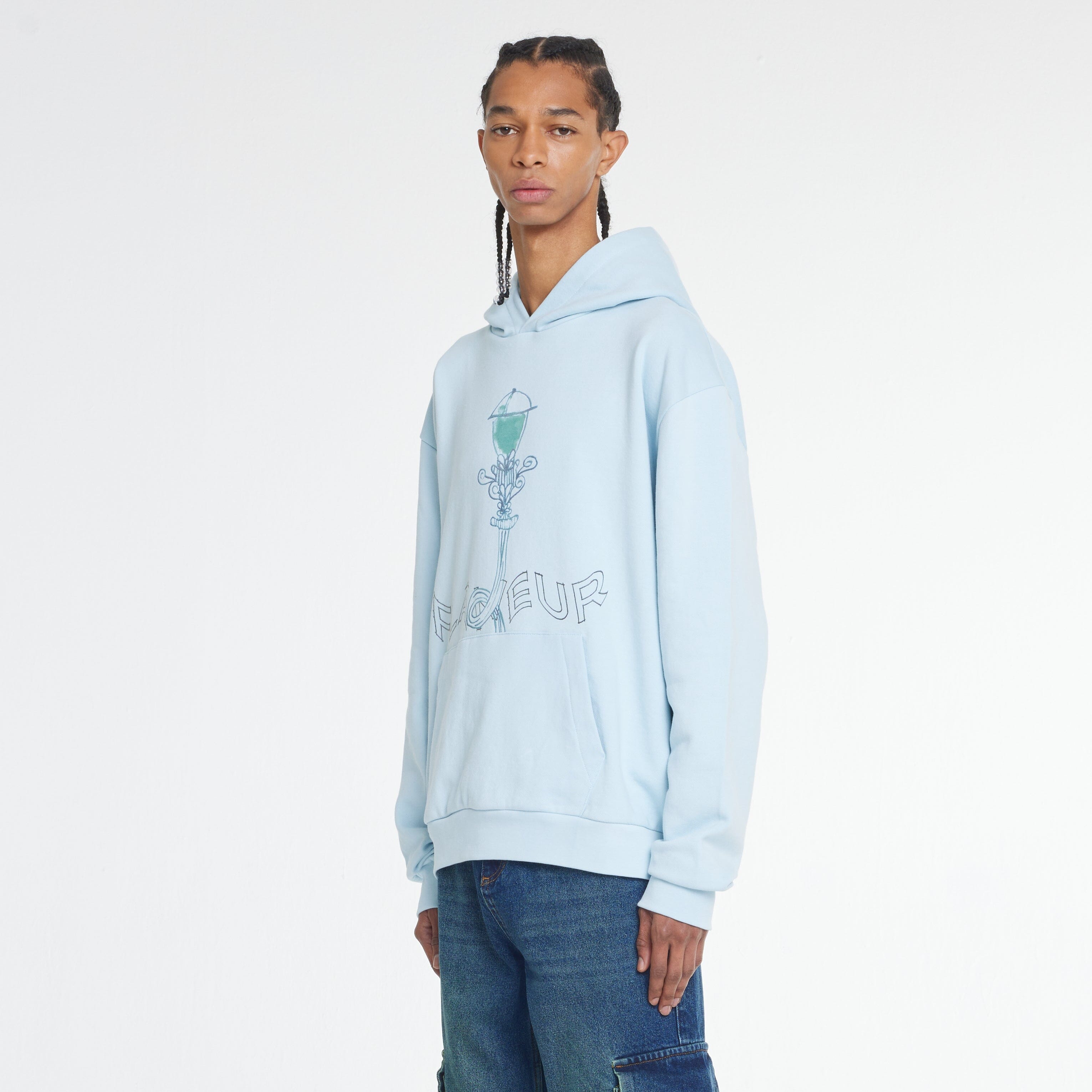 Lantern Hoodie Blue FLANEUR