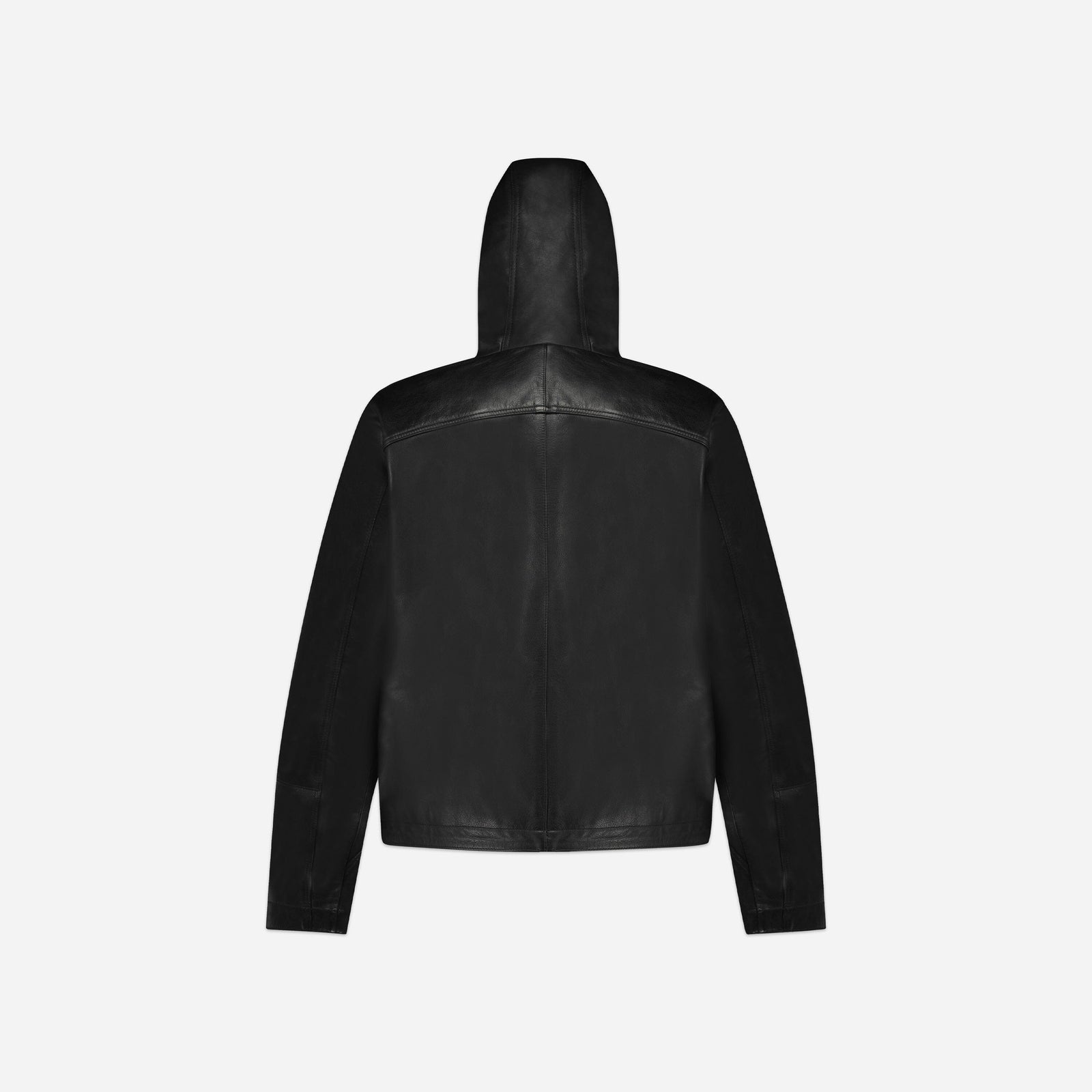 Leather Balaclava Jacket | Black