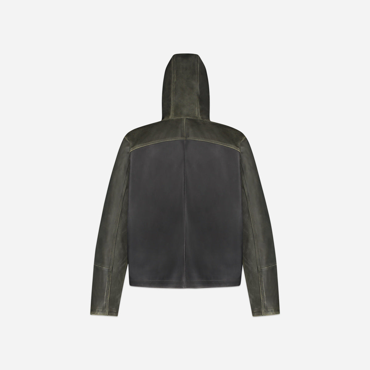 Balaclava Leder Jacke | Green/Brown