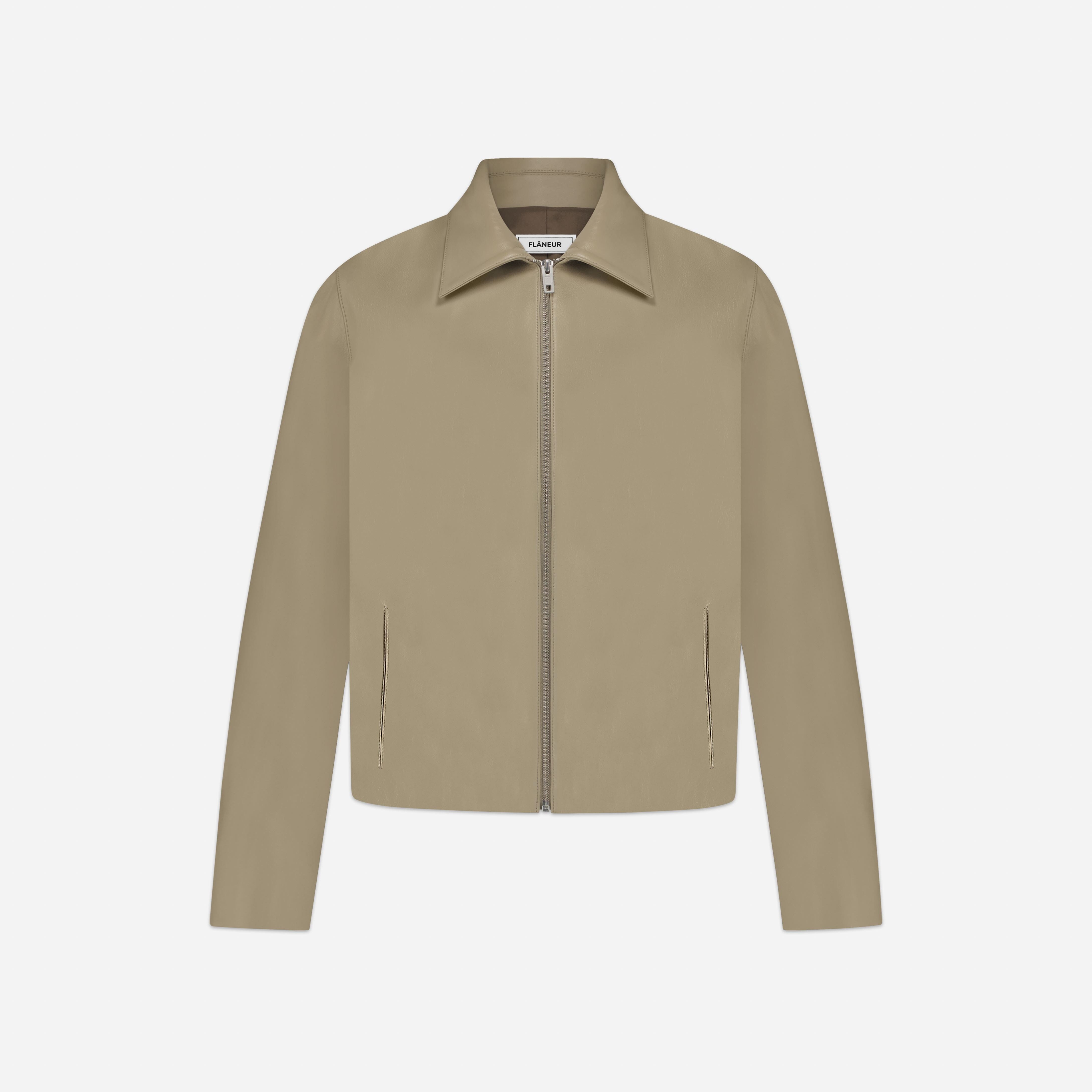 Leather Blouson Worker Jacket – FLÂNEUR