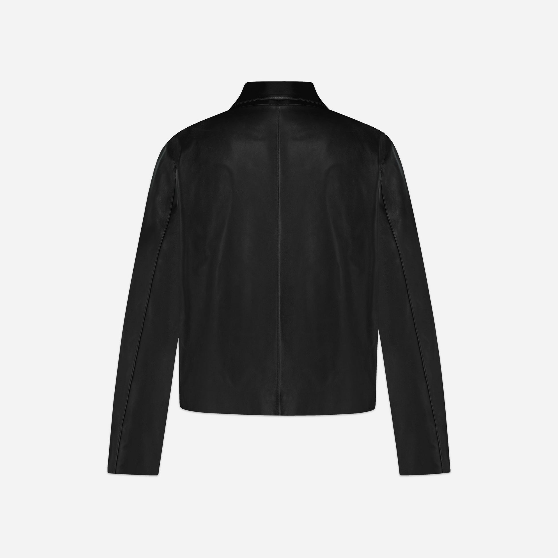 Leather Blouson Worker Jacket | Black