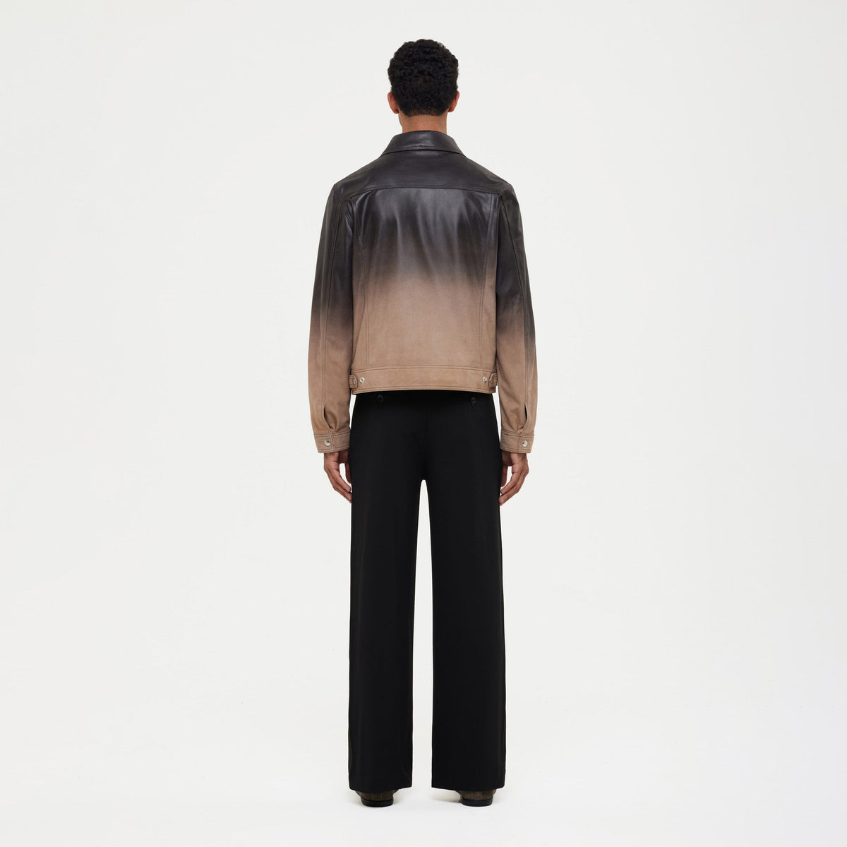 Leather Moto Jacket | Faded Brown