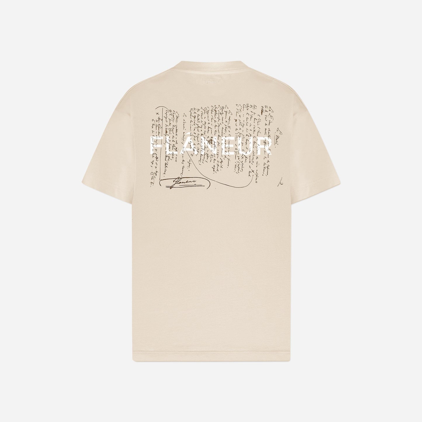 Letter T-shirt | Tan