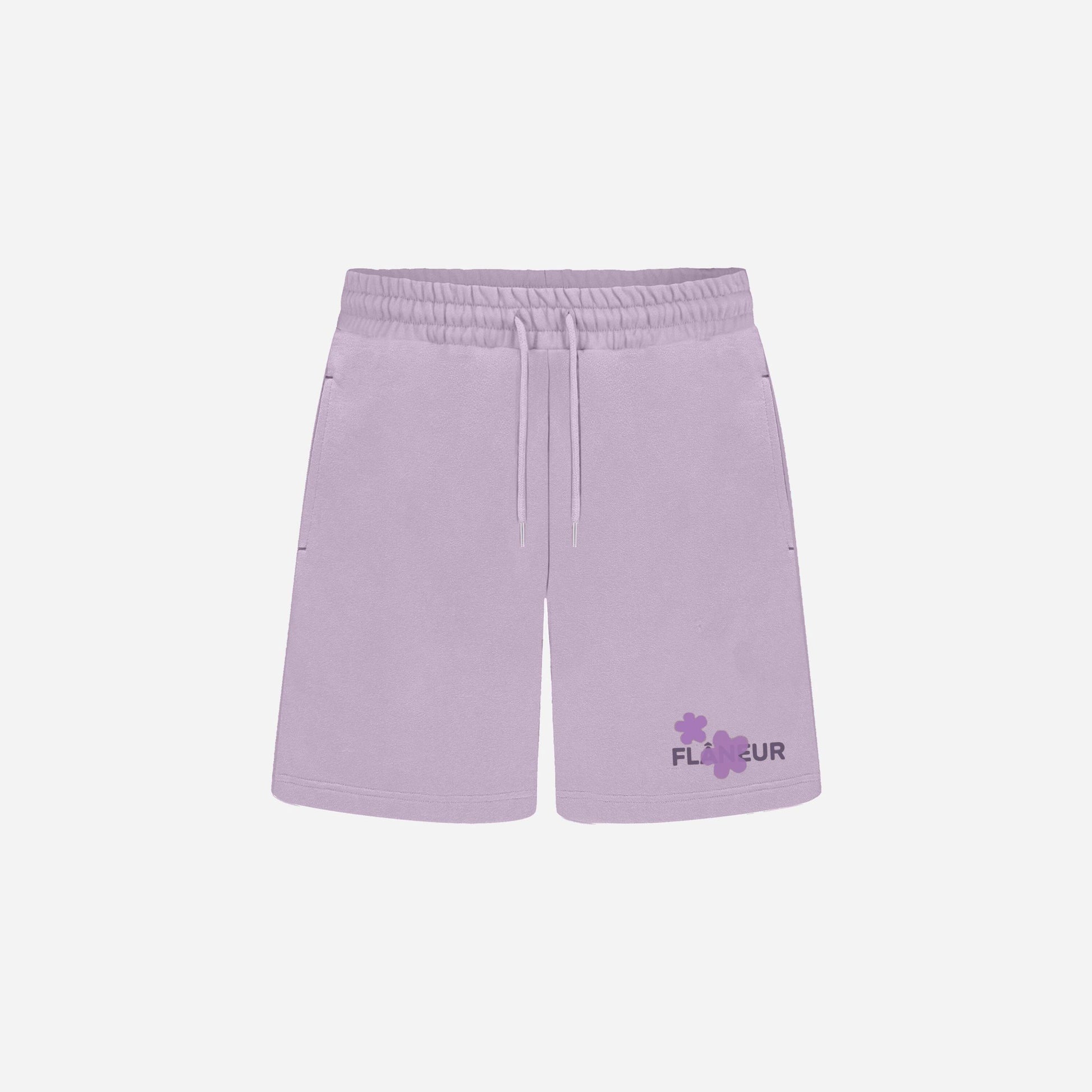 Organic Flower Shorts | Soft Purple